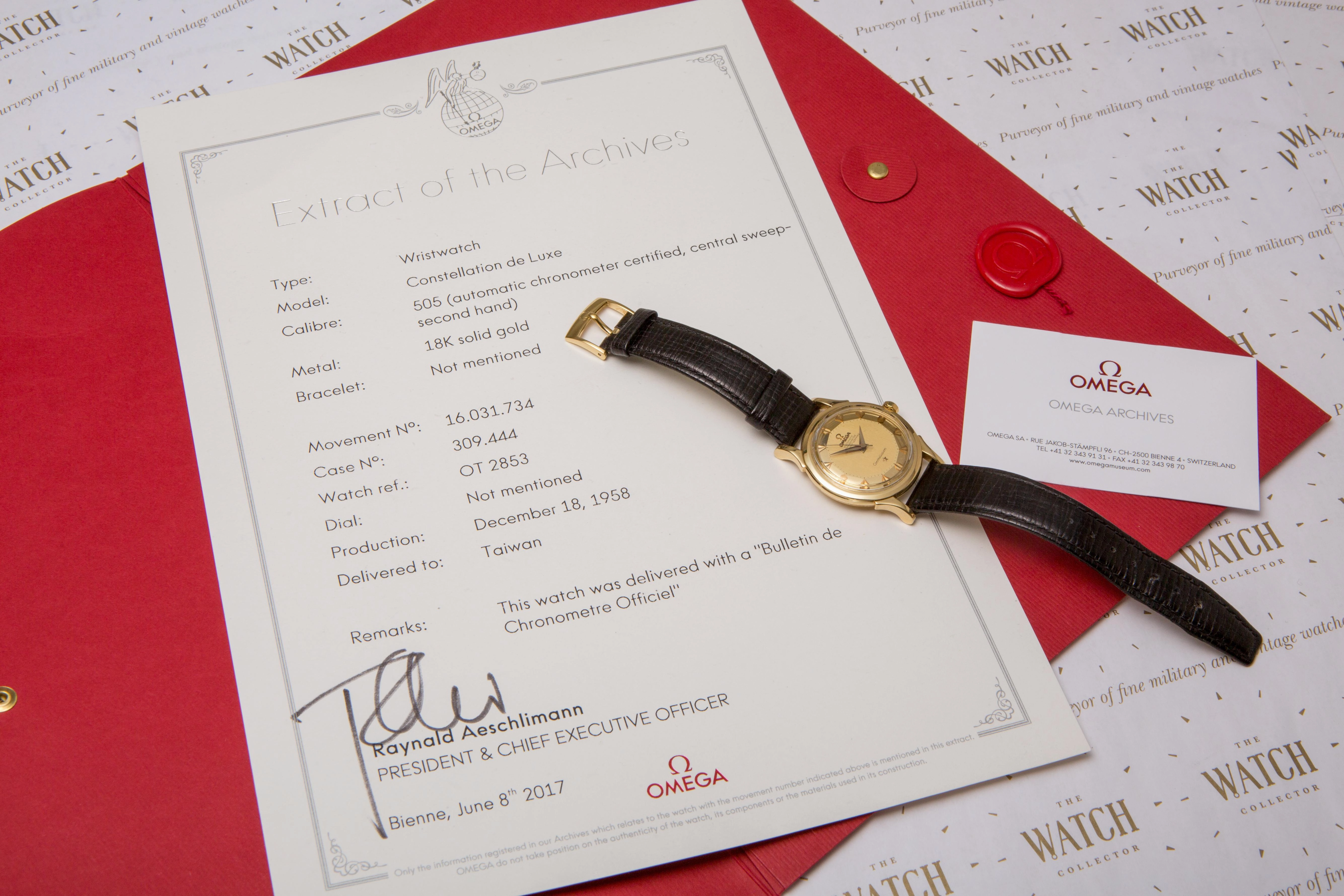 Omega Constellation Deluxe ref 2853 SOLD