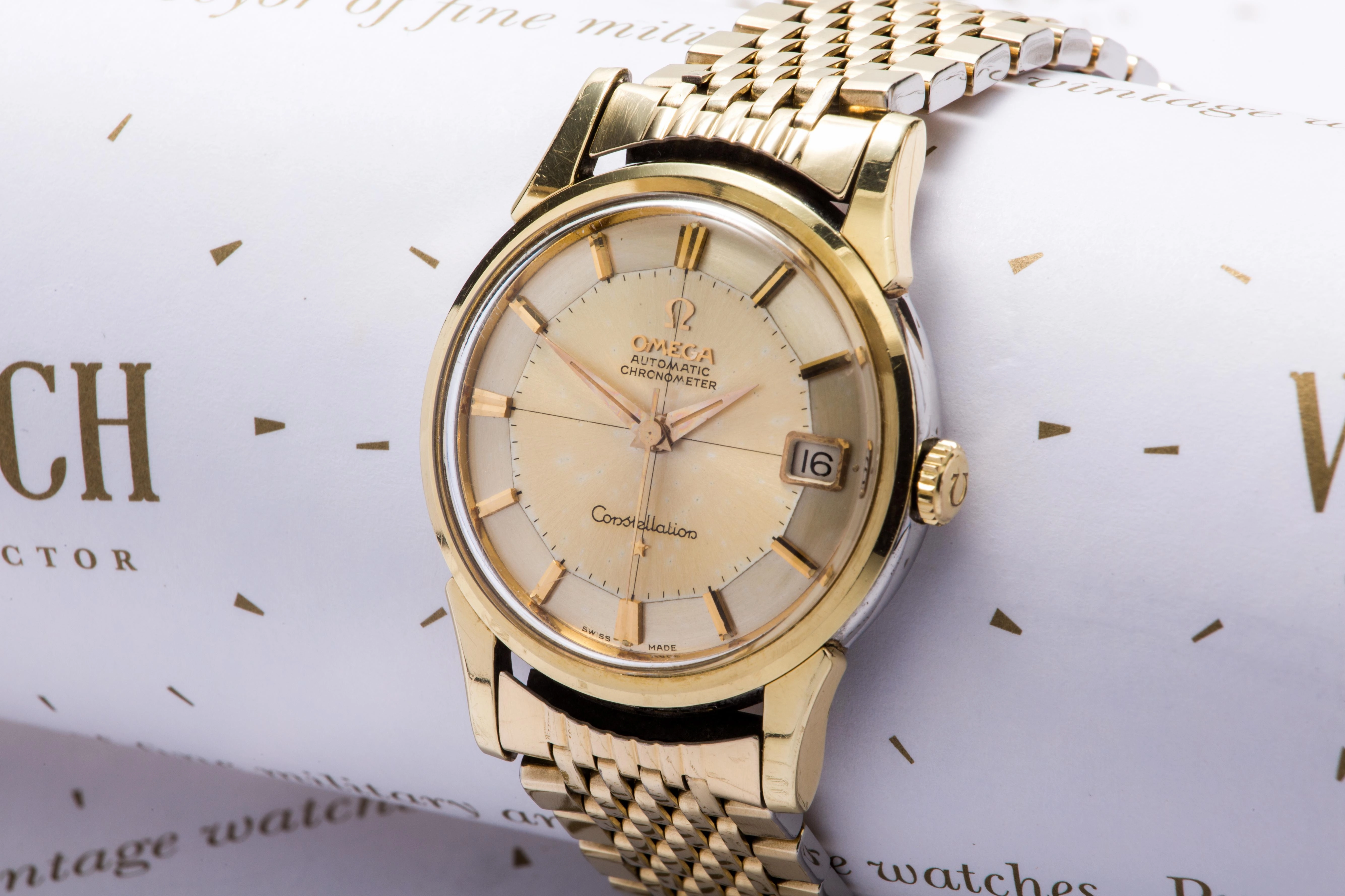 Omega Constellation Gold Cap Sold
