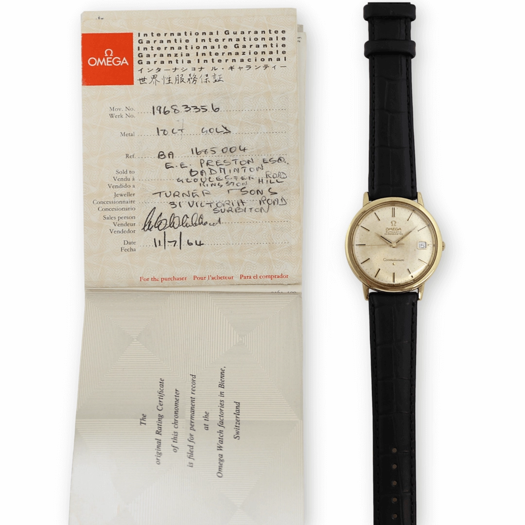 Omega Constellation Ref. 168.5004, 1962, 18k Gold Vintage Watch