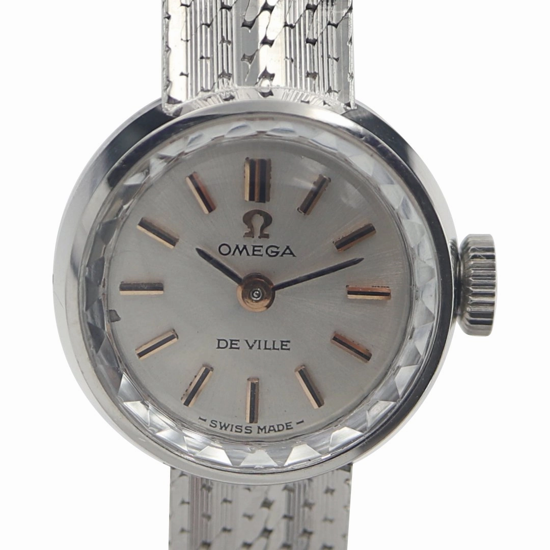 Omega De Ville 18k White Gold Ladies Vintage Watch