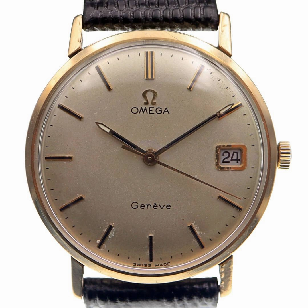 Omega Geneve 9ct Gold, Year 1967 Mens Vintage Watch