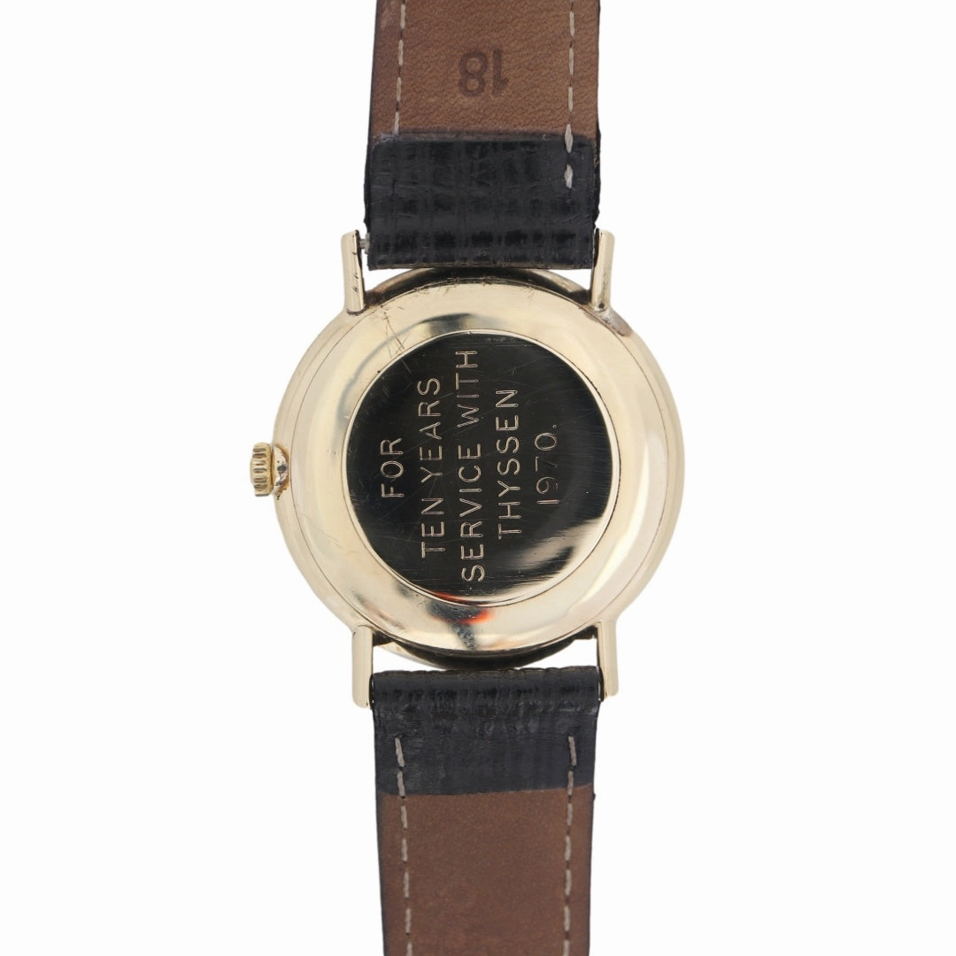 Omega Geneve 9k Gold Linen Dial, 1969