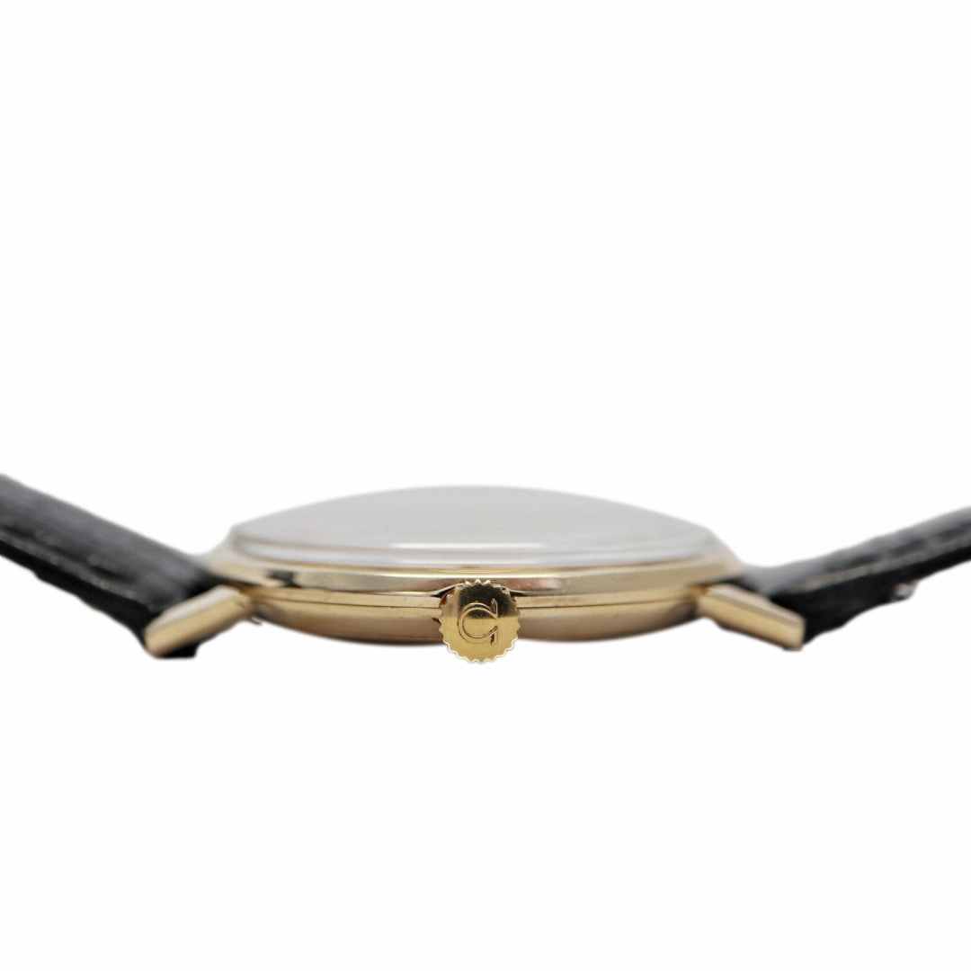 Omega Geneve 9k Gold Linen Dial, 1969