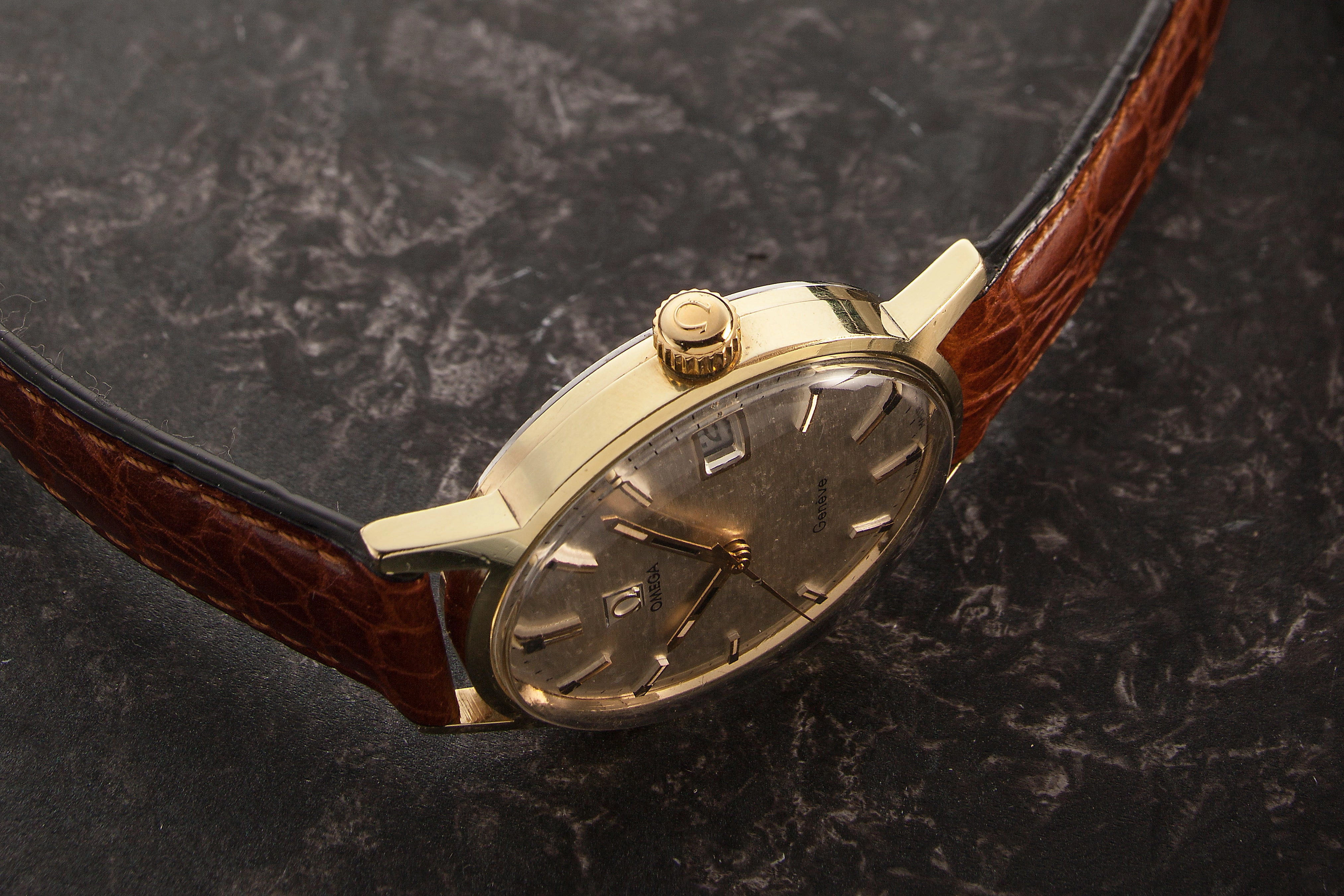 Omega Geneve Linen dial SOLD