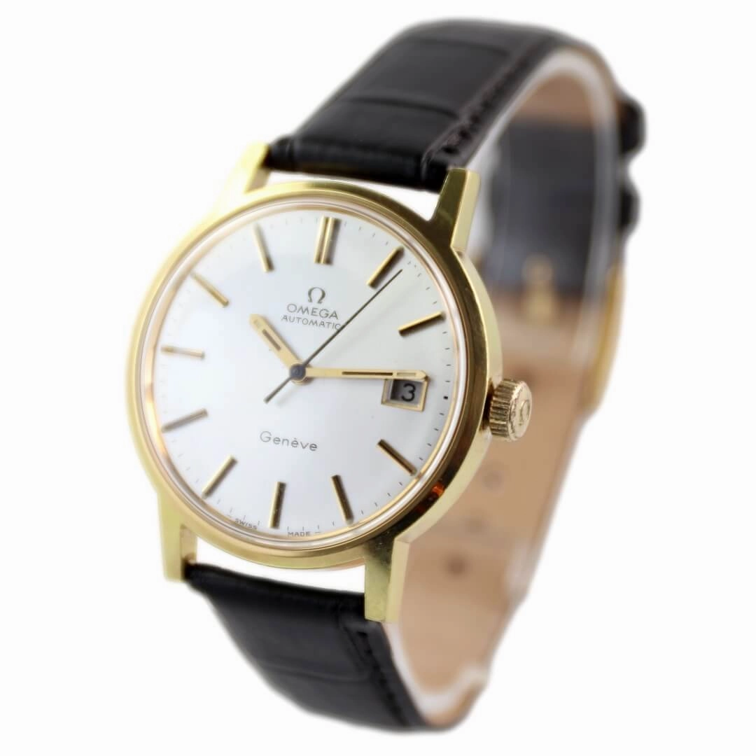 Omega Genve 166.098, 1972, Gold Vintage Watch