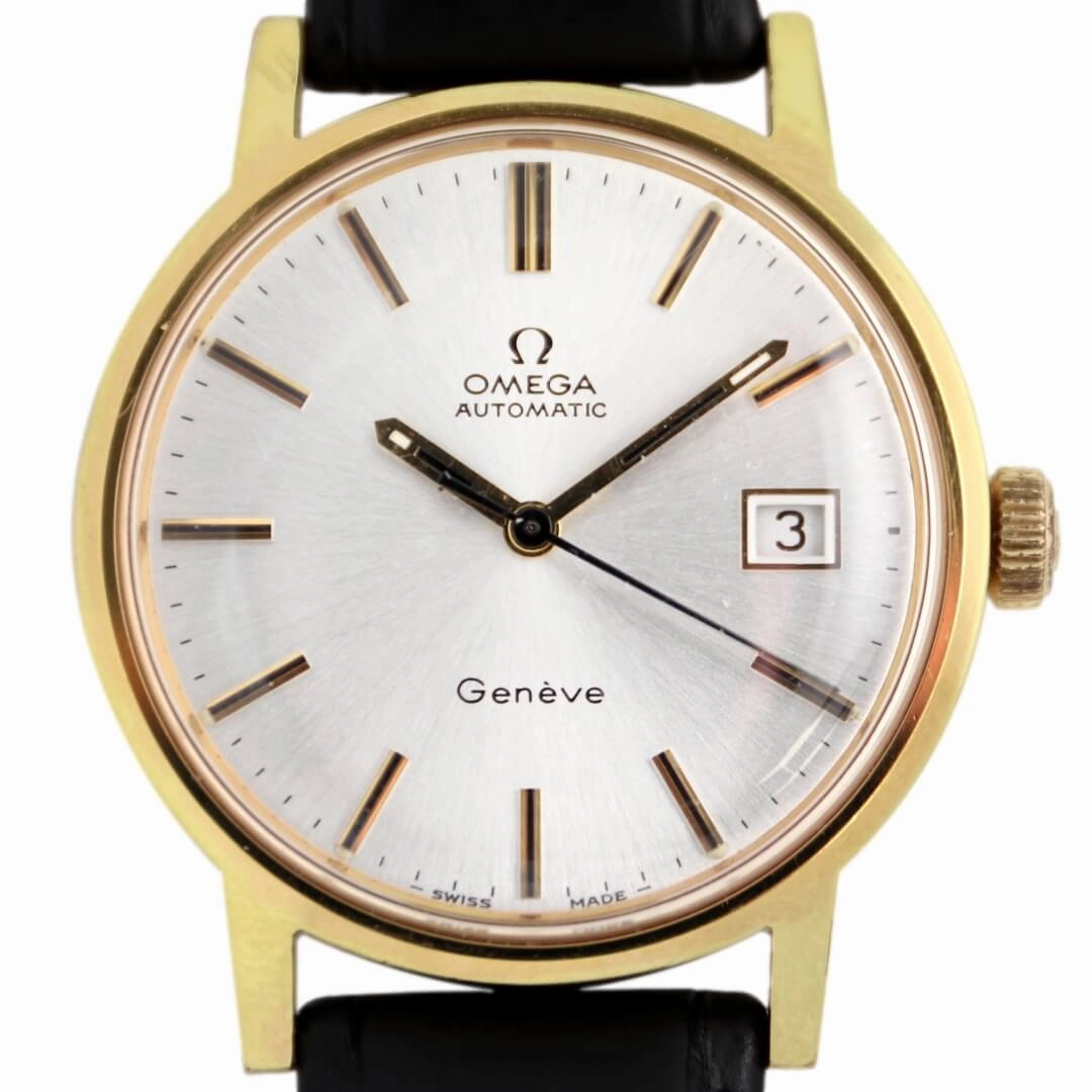 Omega Genve 166.098, 1972, Gold Vintage Watch