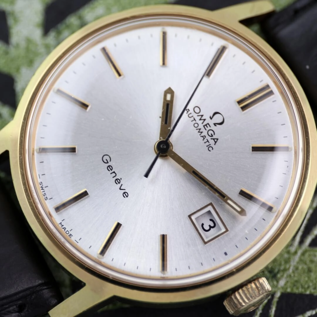 Omega Genve 166.098, 1972, Gold Vintage Watch