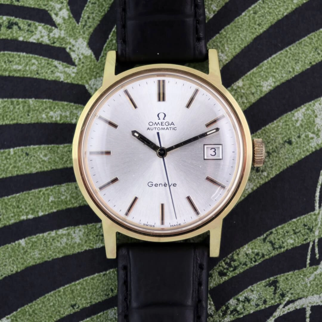 Omega Genve 166.098, 1972, Gold Vintage Watch