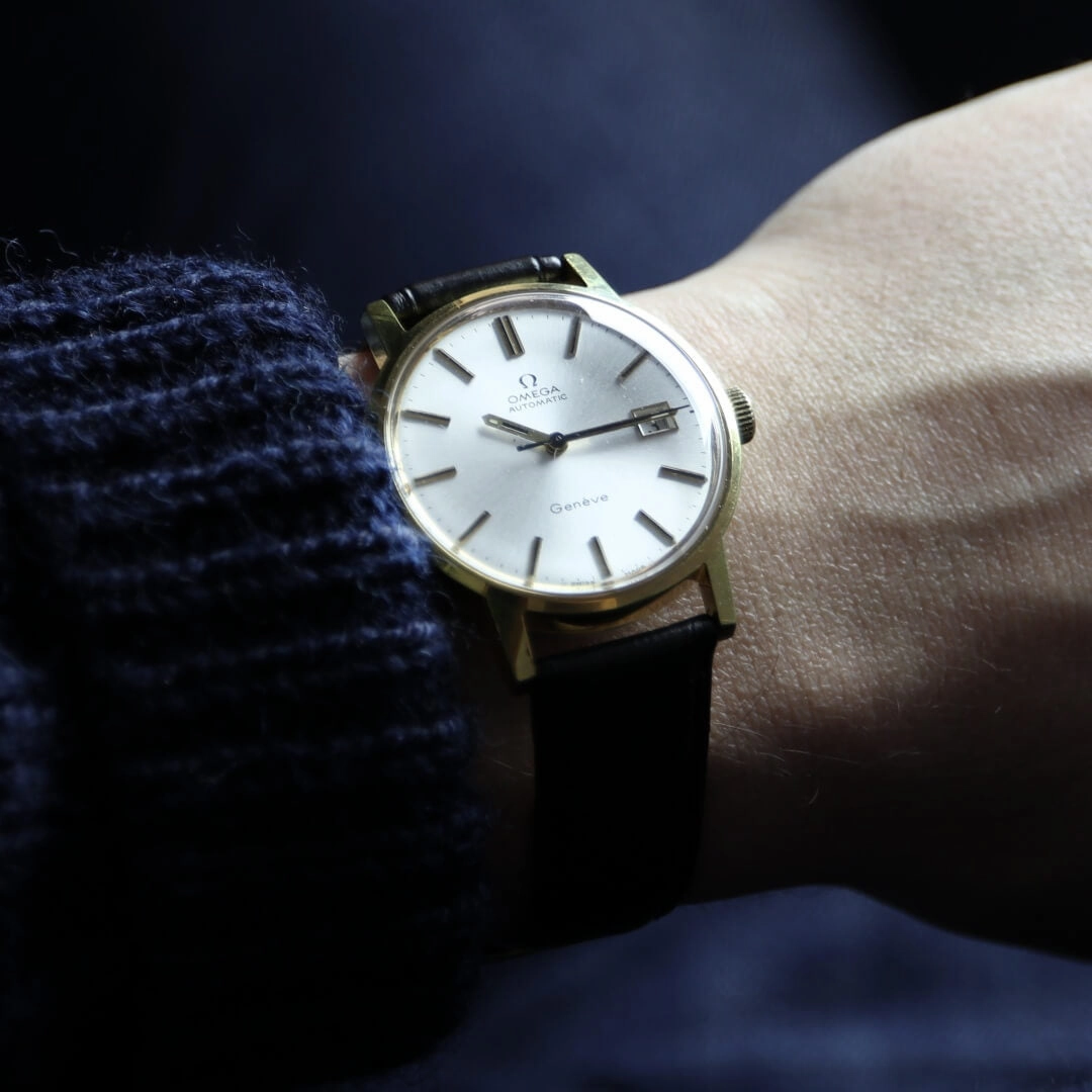 Omega Genve 166.098, 1972, Gold Vintage Watch