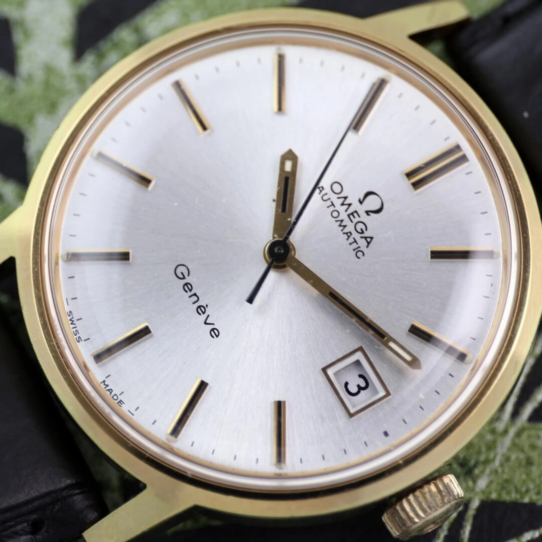 Omega Genve 166.098, 1972, Gold Vintage Watch