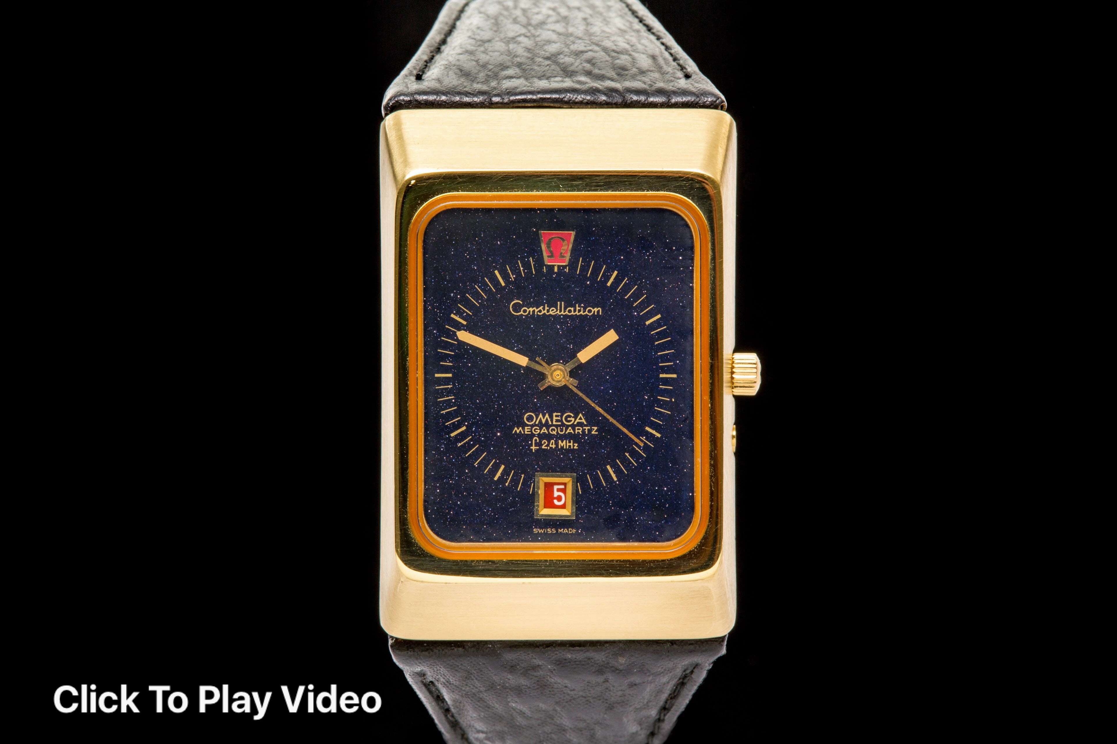 Omega megaquartz 2.4 MHz 18 ct  SOLD