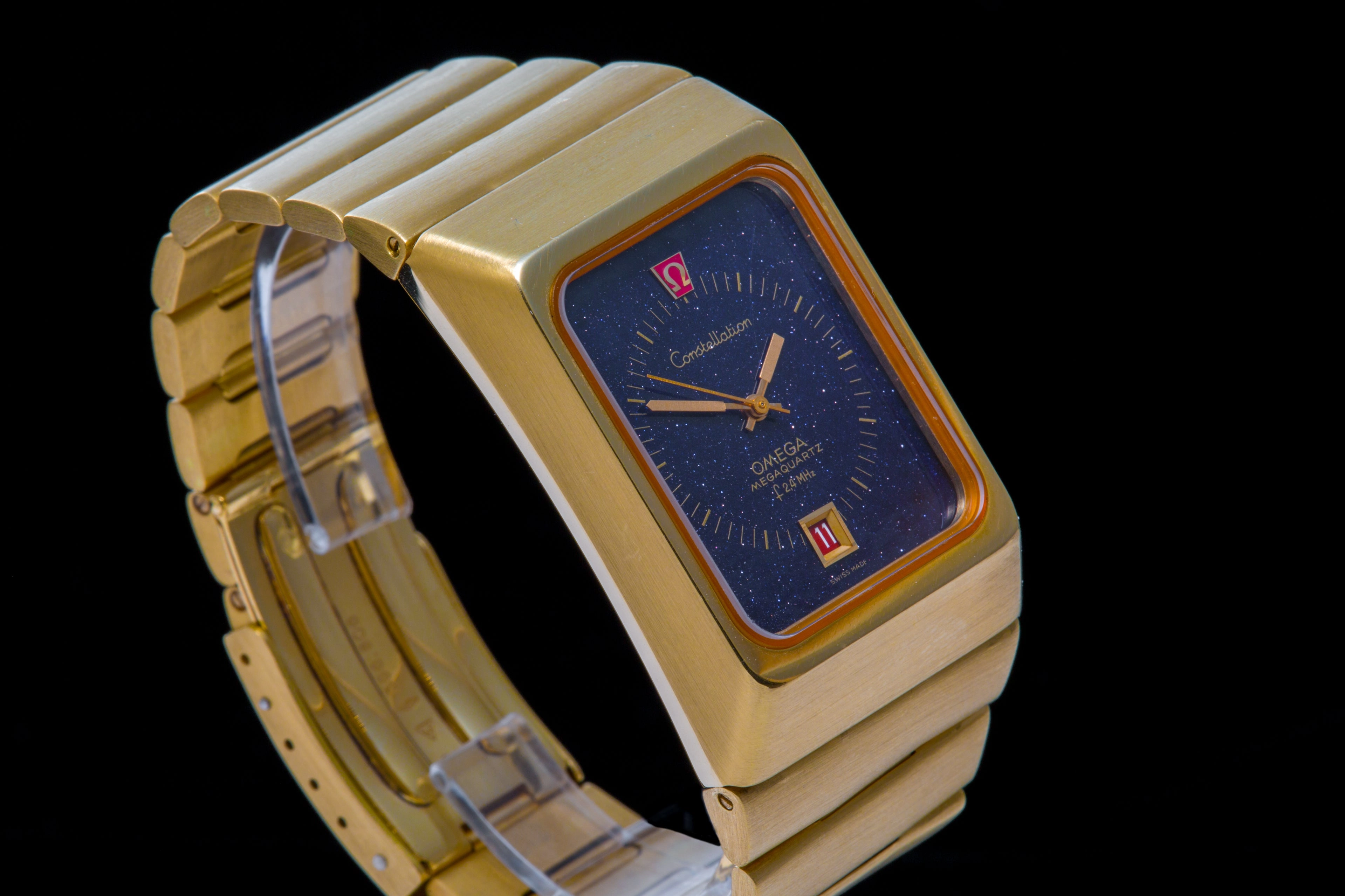 Omega megaquartz 2.4 MHz 18 ct  SOLD