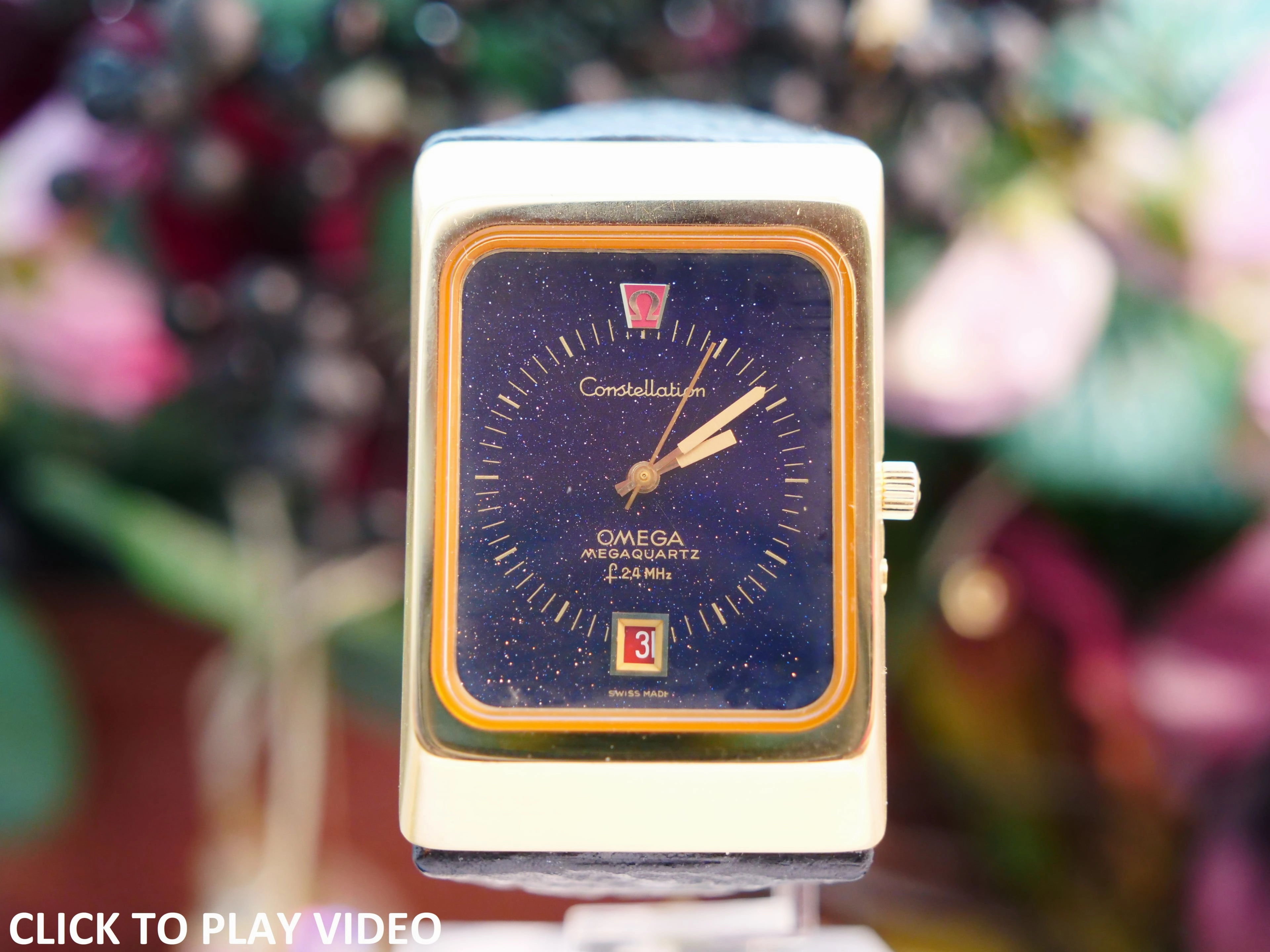Omega Megaquartz Stardust 18ct gold SOLD