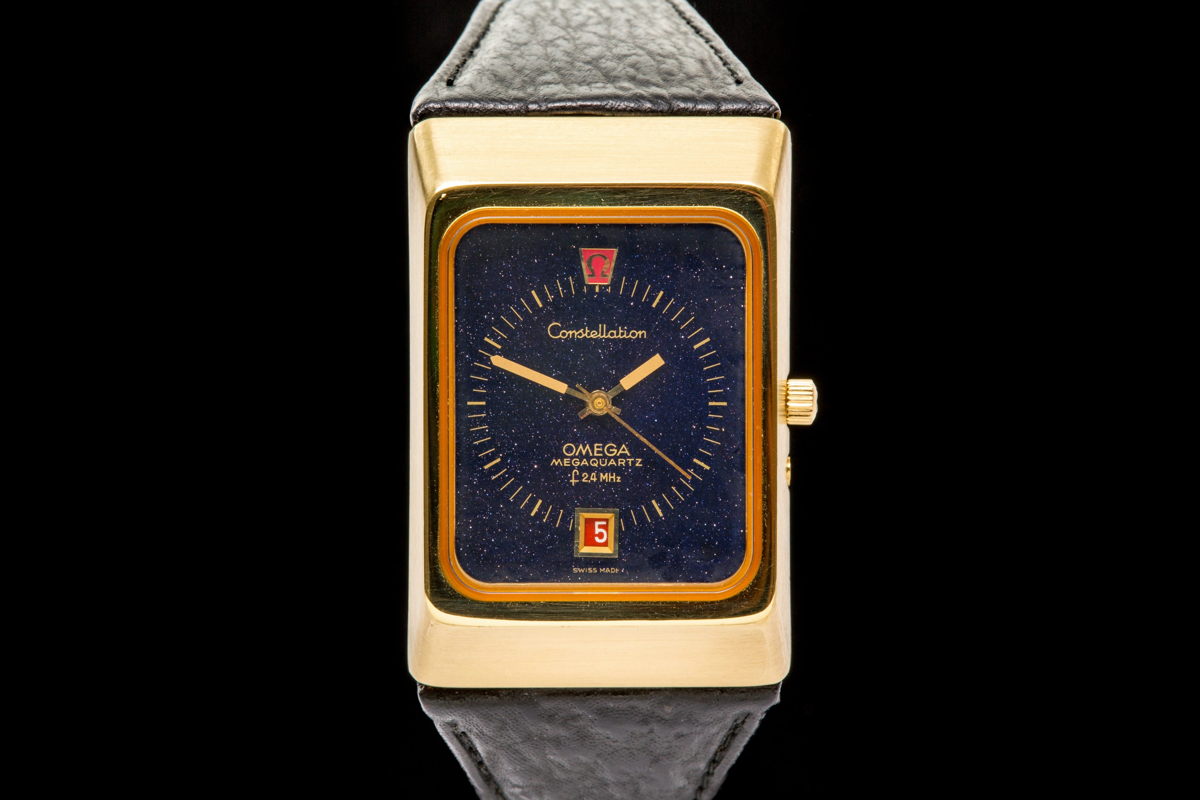 Omega Megaquartz Stardust 18ct gold SOLD