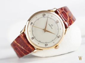 Omega Rare vintage 18ct Rose Gold Jumbo