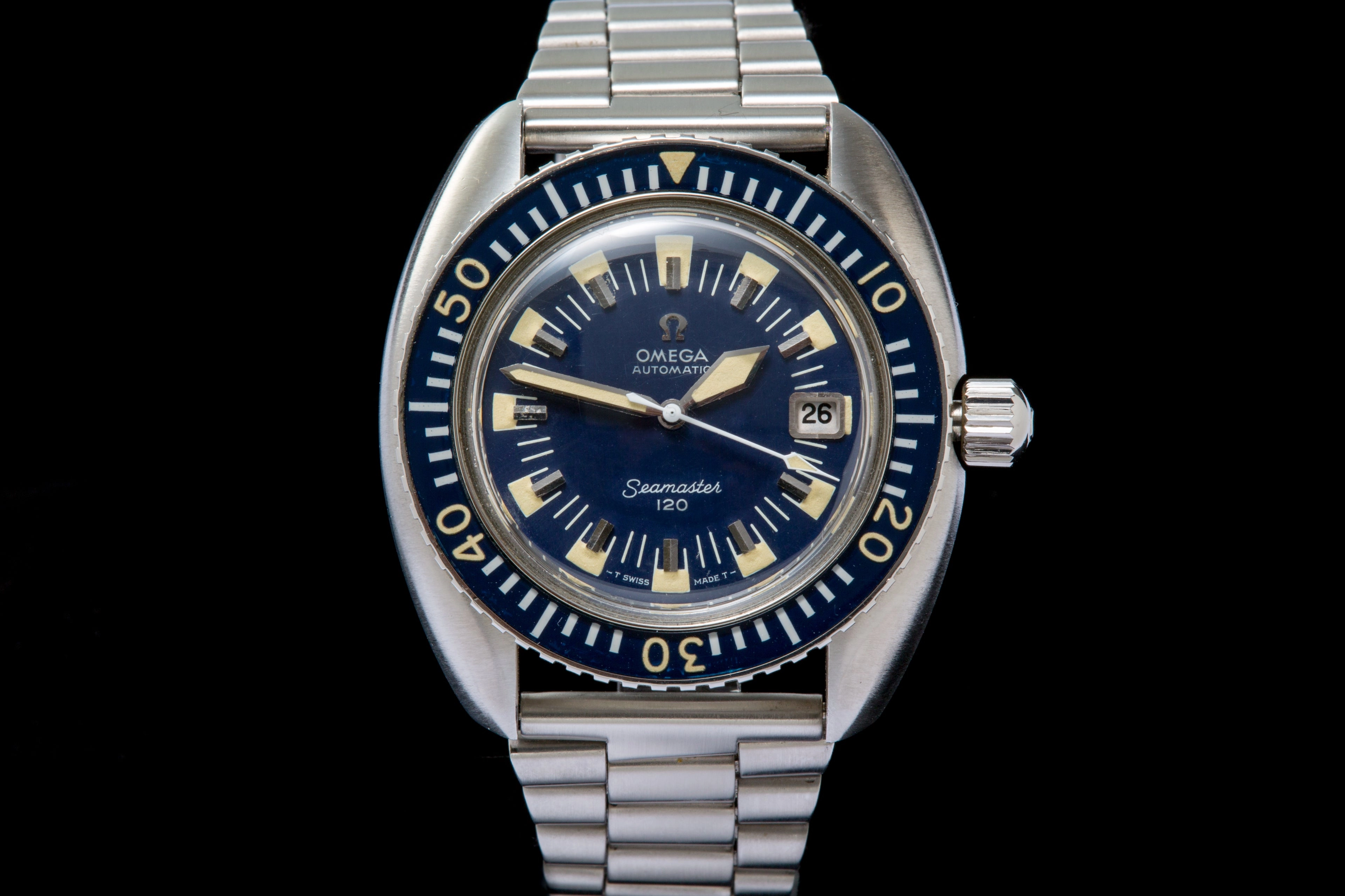 Omega Seamaster 120 Deep Blue big crown SOLD