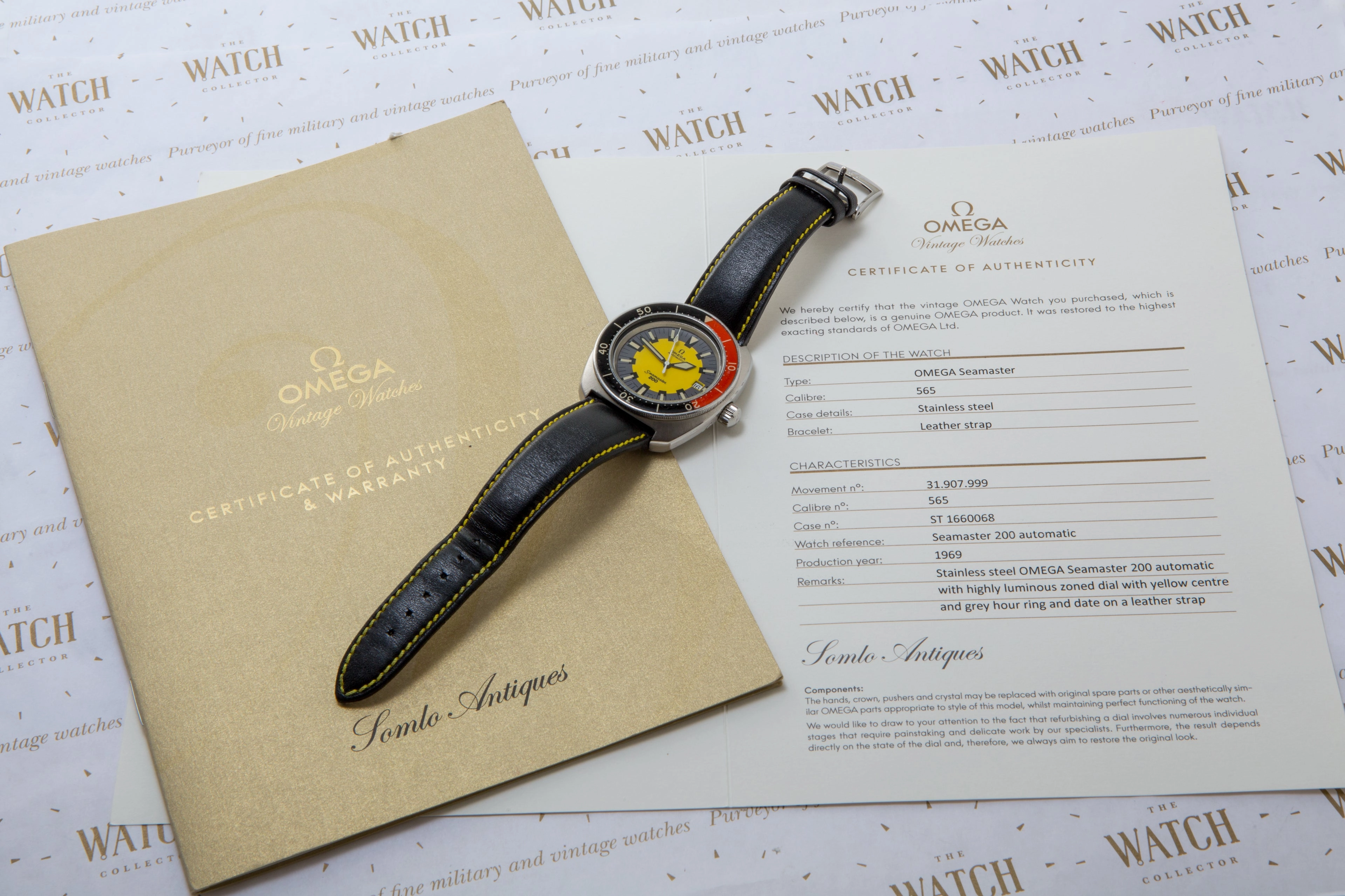 Omega Seamaster 200 m "Banana" ref: 166.068 - SOLD