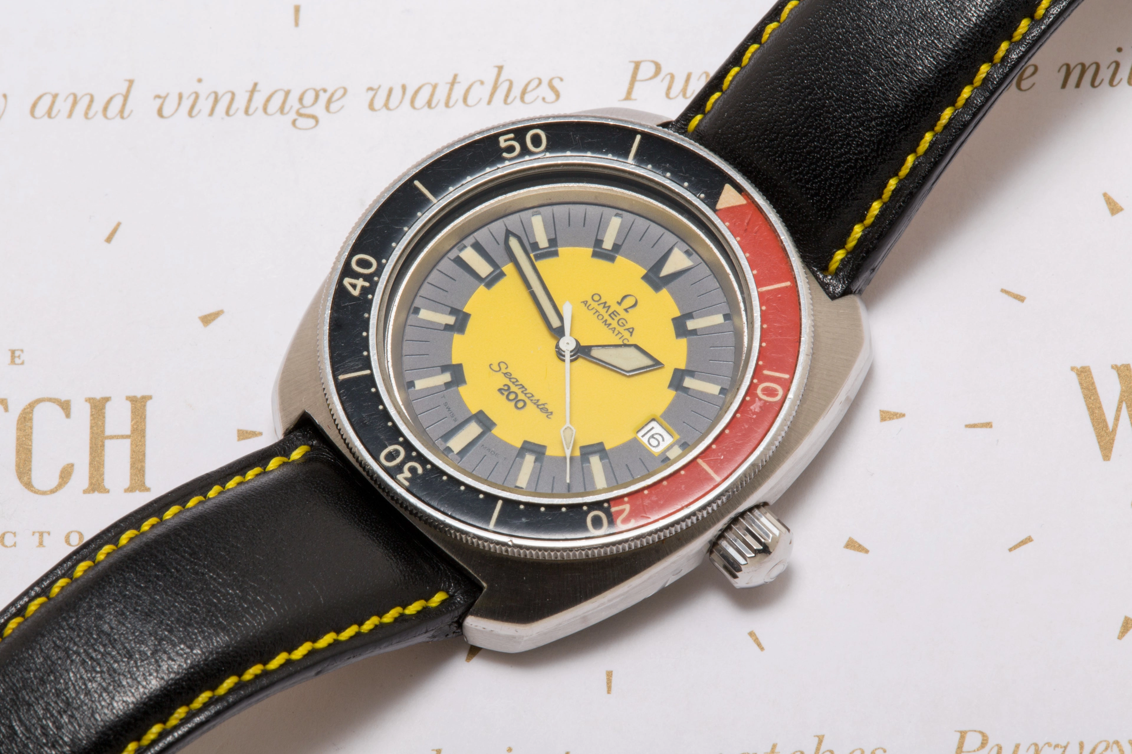 Omega Seamaster 200 m "Banana" ref: 166.068 - SOLD