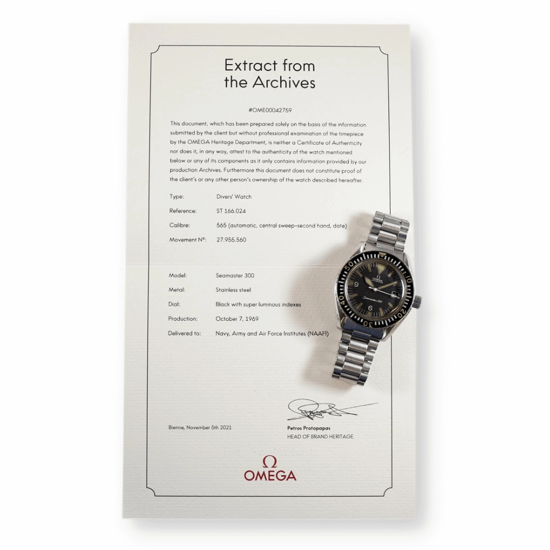 Omega Seamaster 300 Big Triangle 166.024, 1969