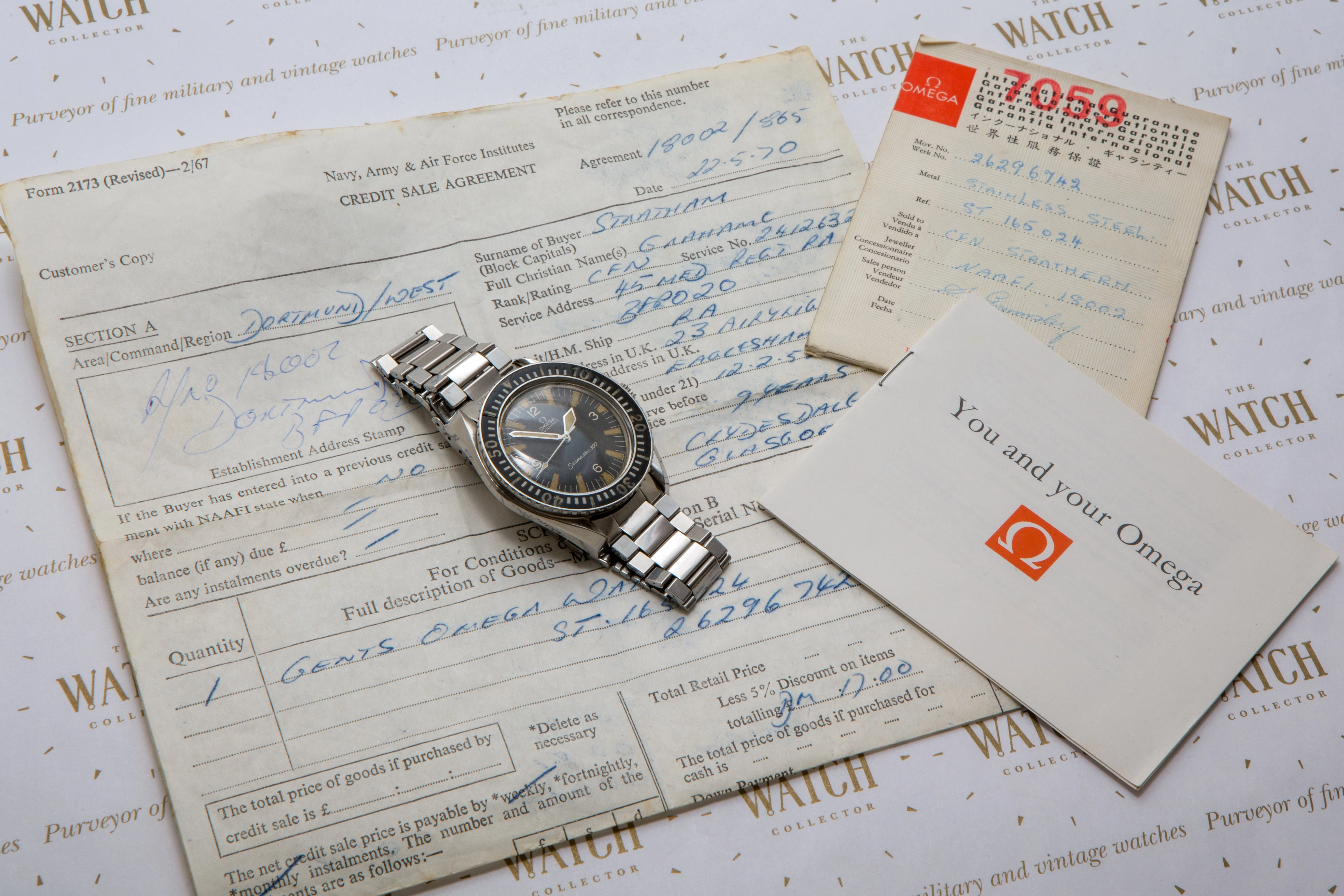 Omega Seamaster 300 with stunning provenance