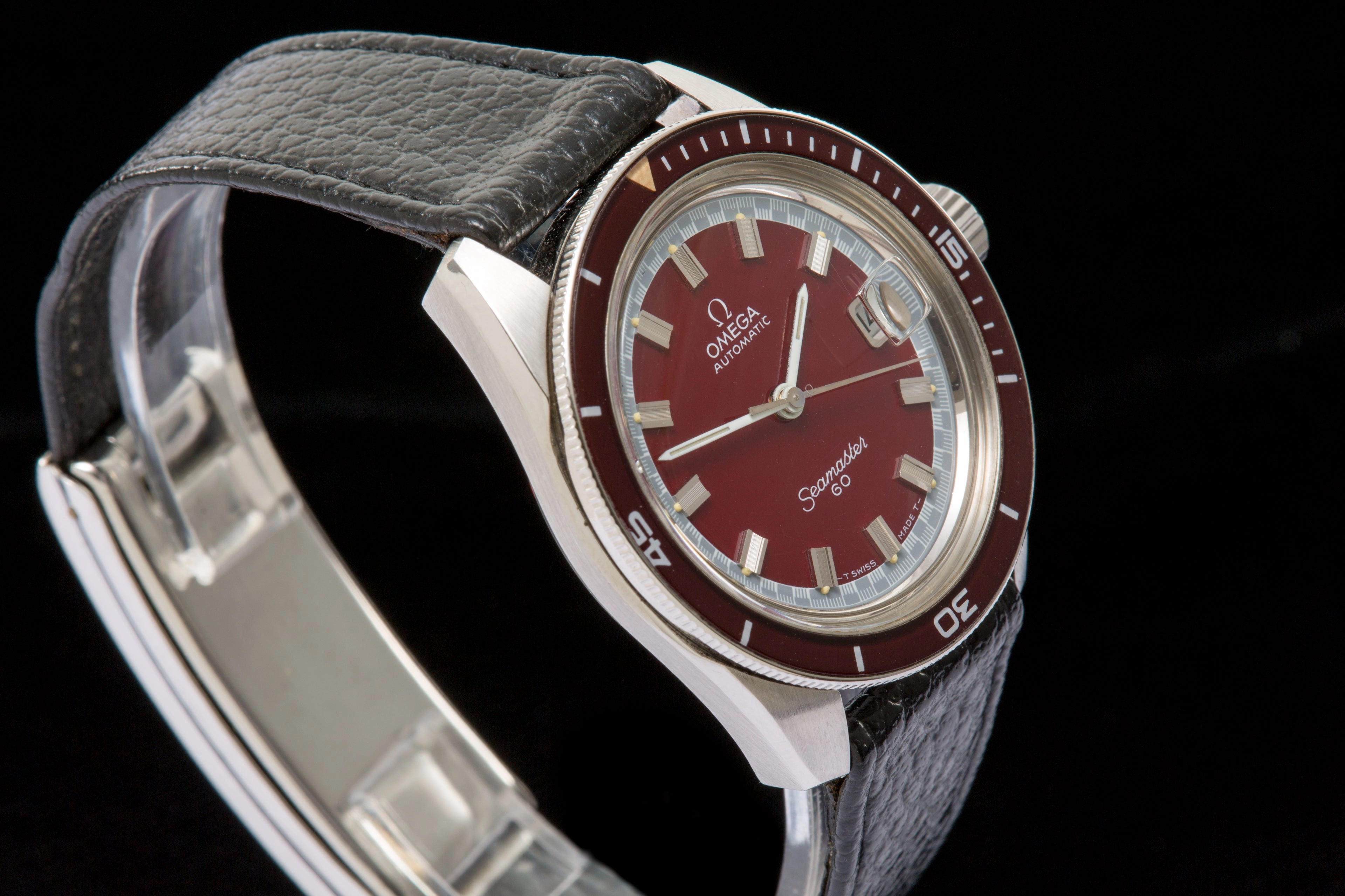 Omega Seamaster 60 Burgundy Big Crown SOLD