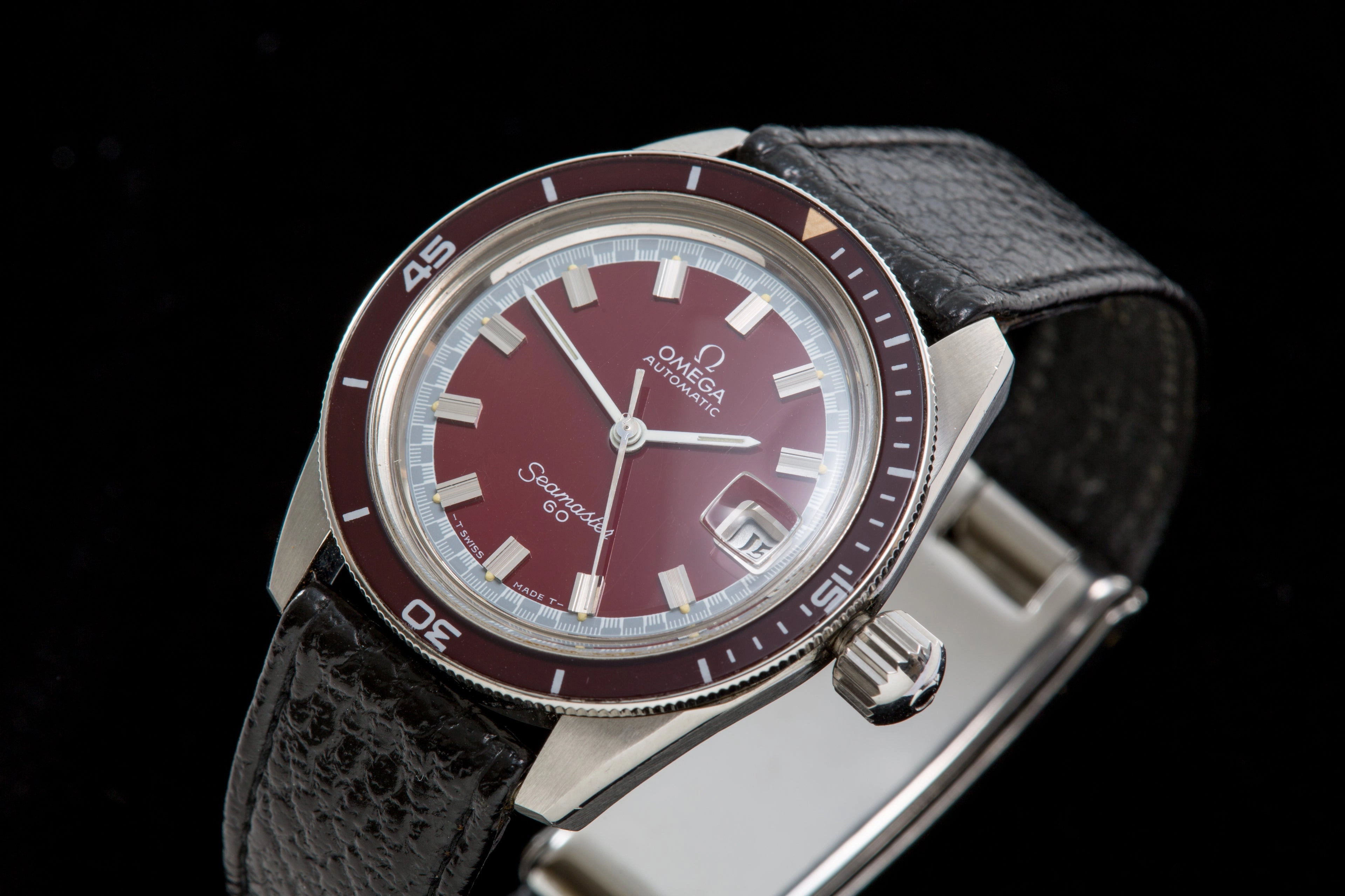 Omega Seamaster 60 Burgundy Big Crown SOLD