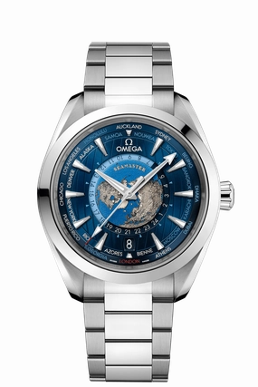 OMEGA Seamaster Aqua Terra 150m-co-axial Master Chronomter GMT Worldtimer 43mm