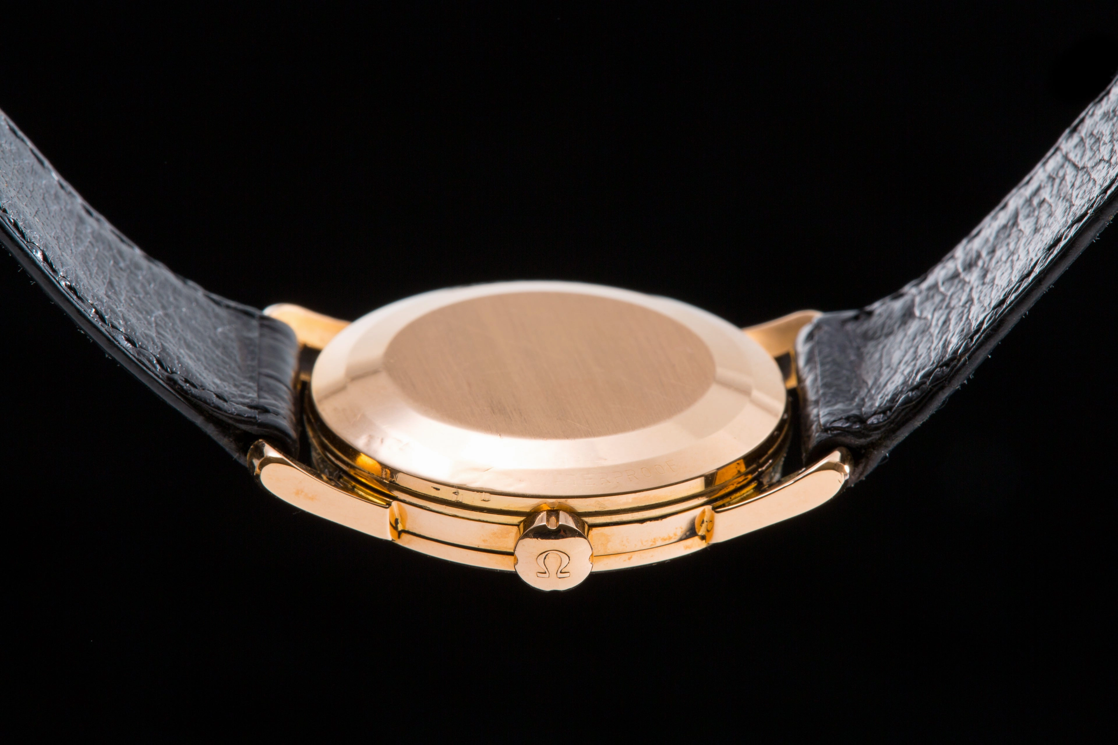 Omega Seamaster Rose gold with black gilt starburst dial