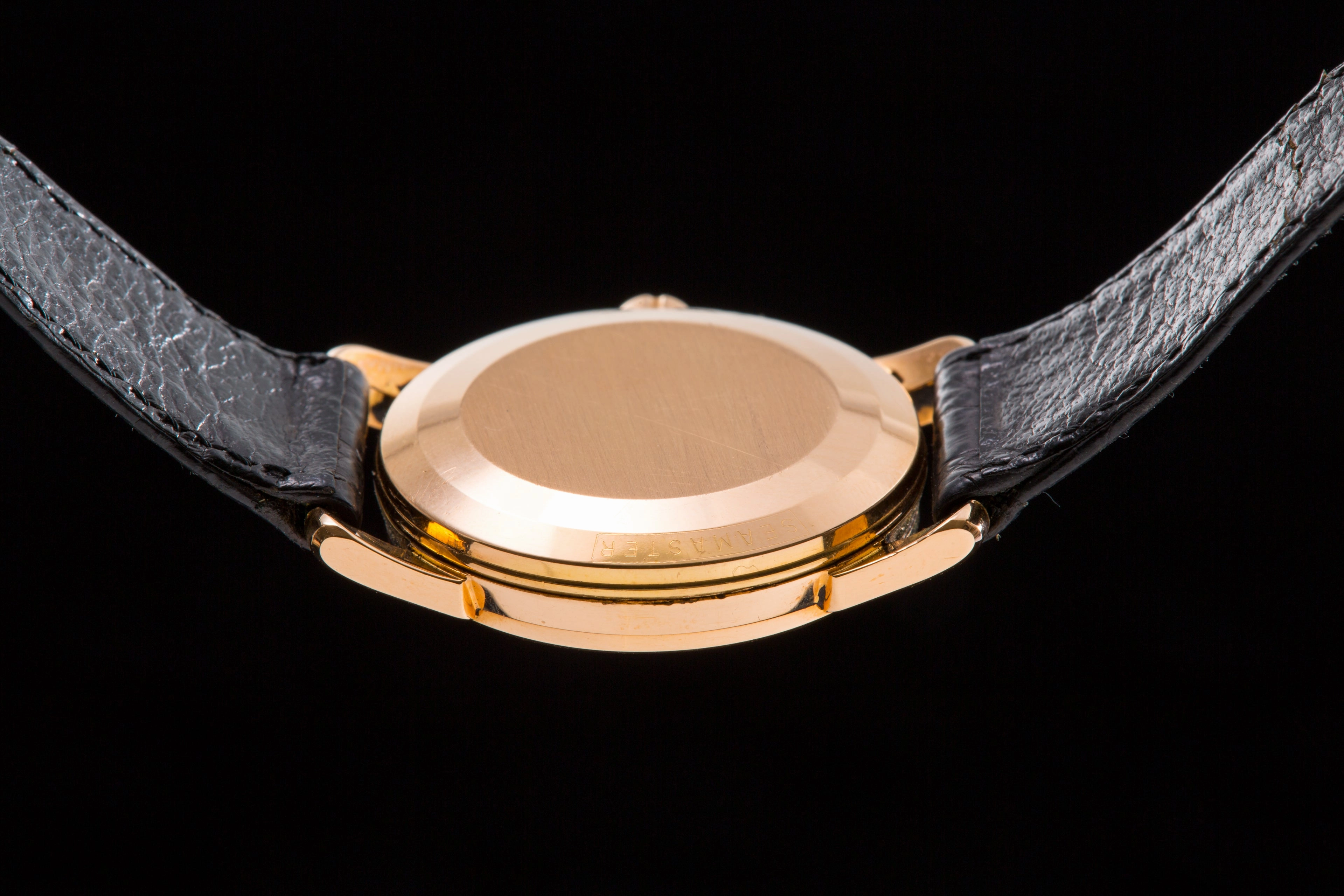 Omega Seamaster Rose gold with black gilt starburst dial