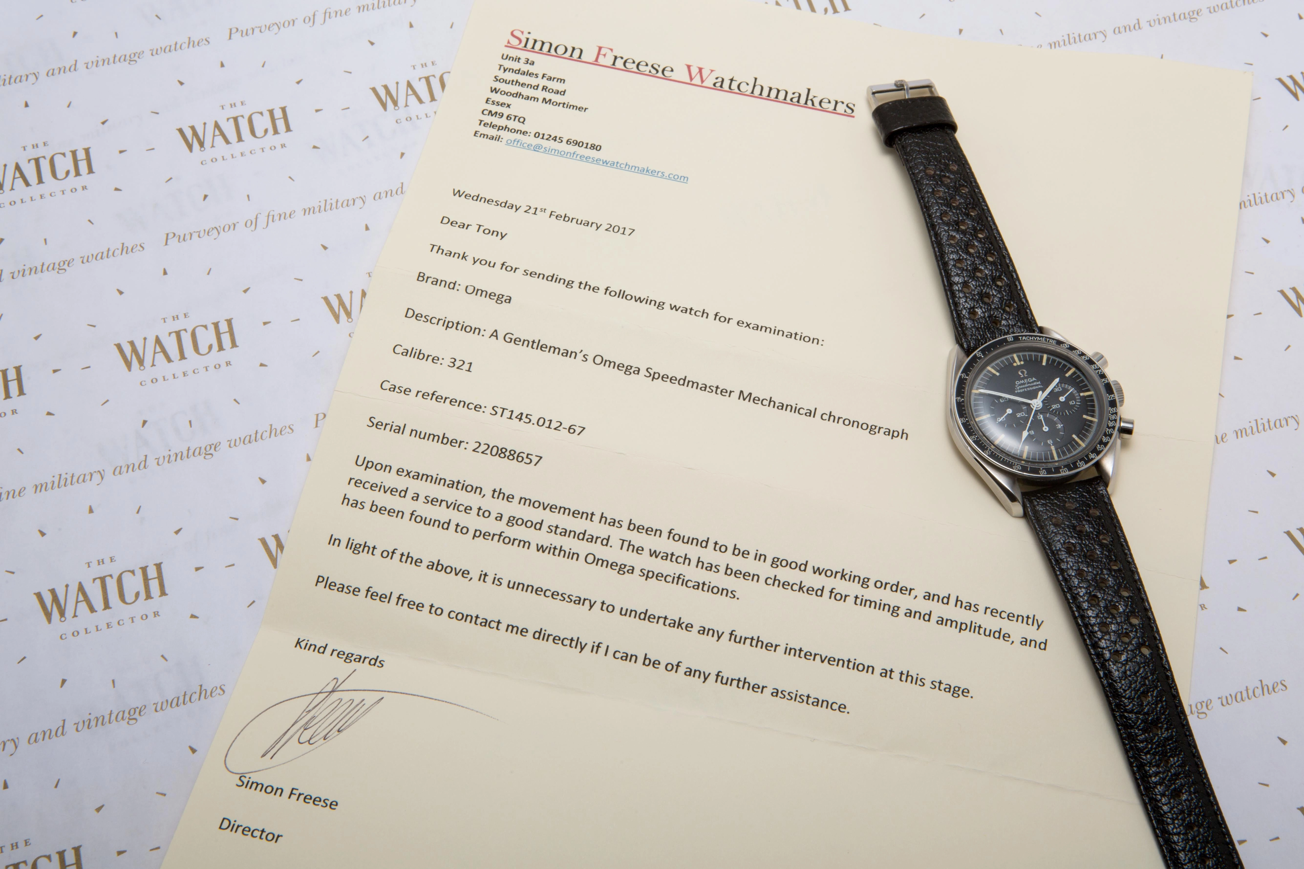 Omega Speedmaster 145 012.67 SOLD