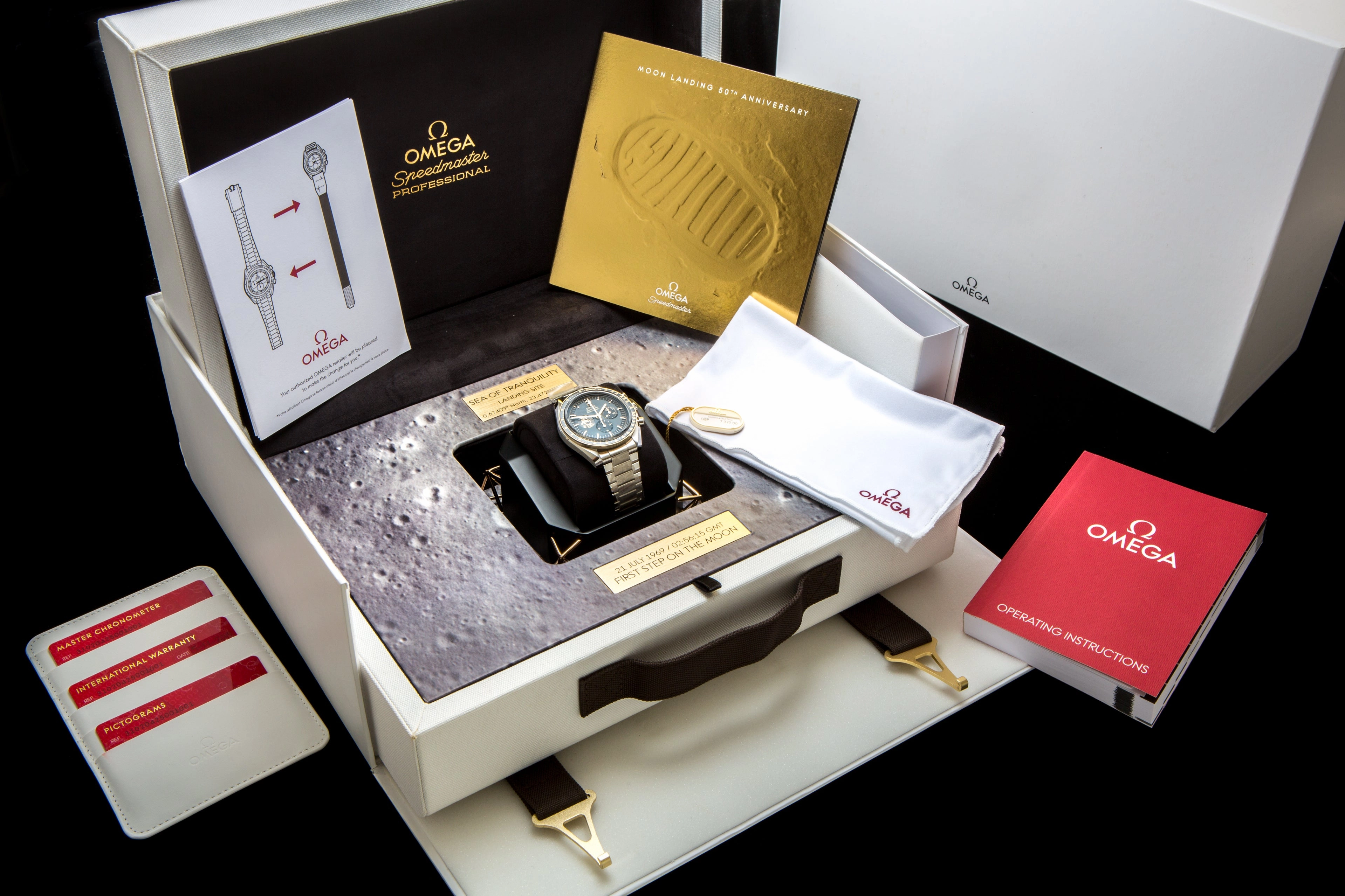 Omega Speedmaster Apollo 11 50th anniversary Unworn in stickers