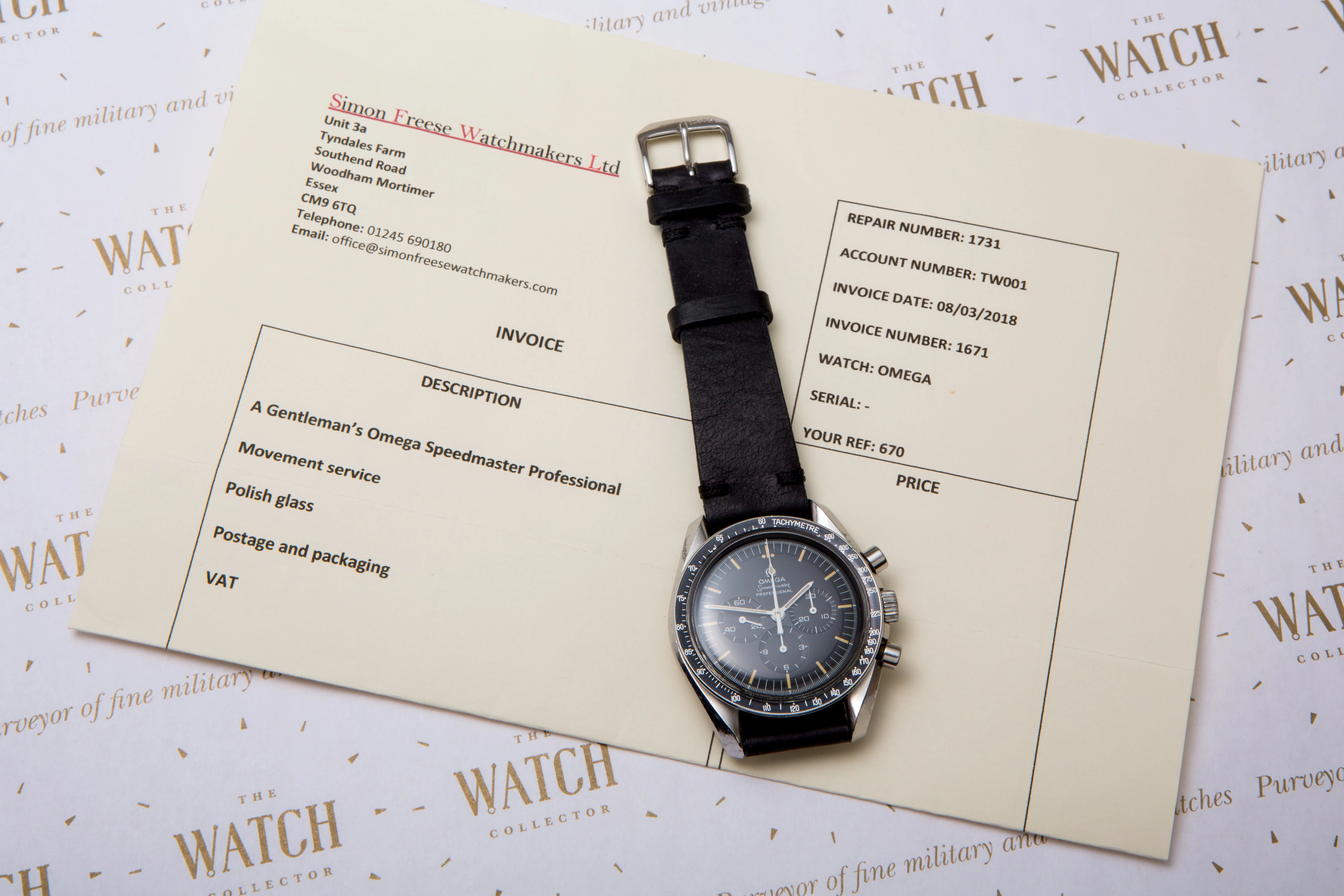 Omega Speedmaster Moon watch sold