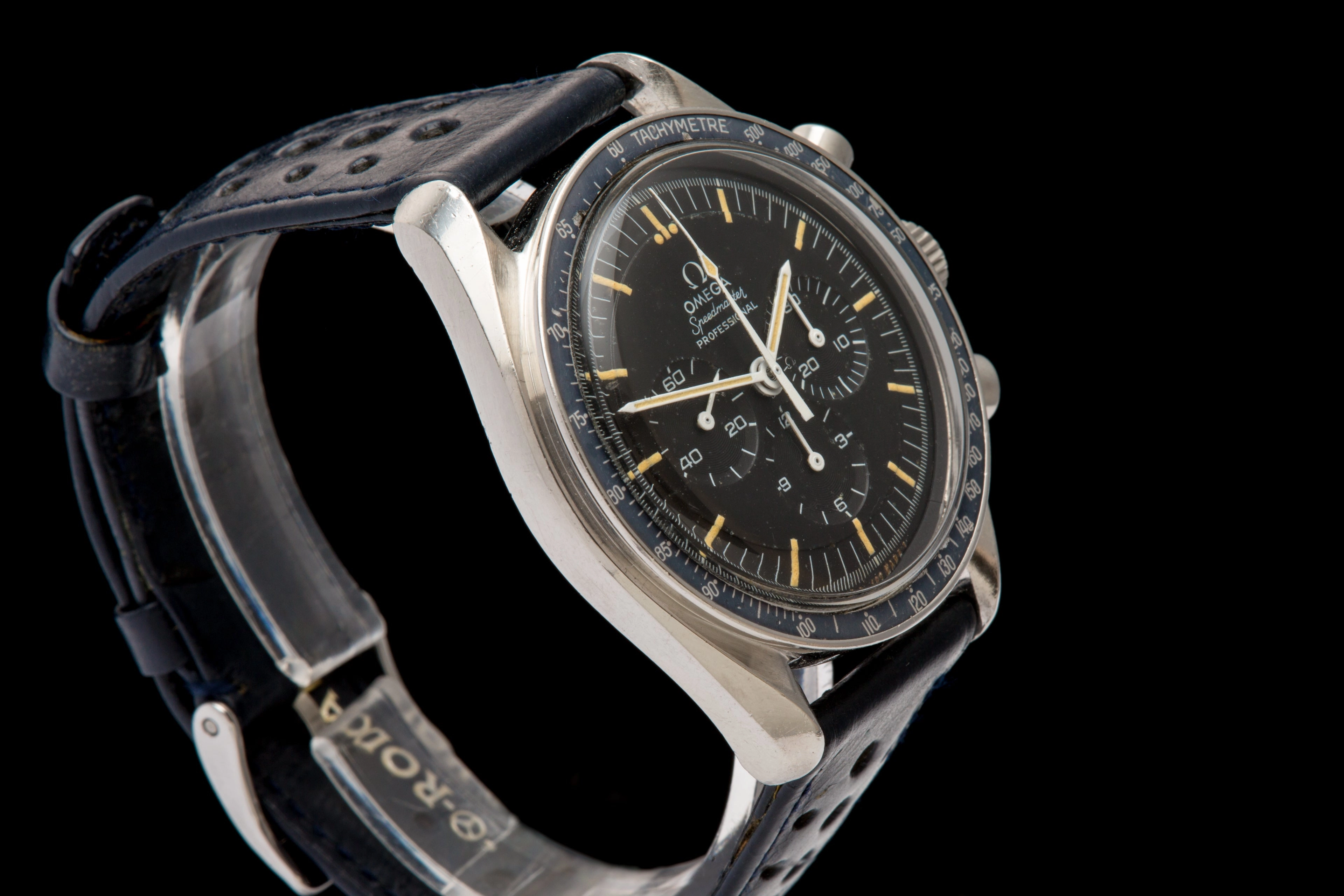 Omega Speedmaster professional, Rare Faded Blue "220"Bezel