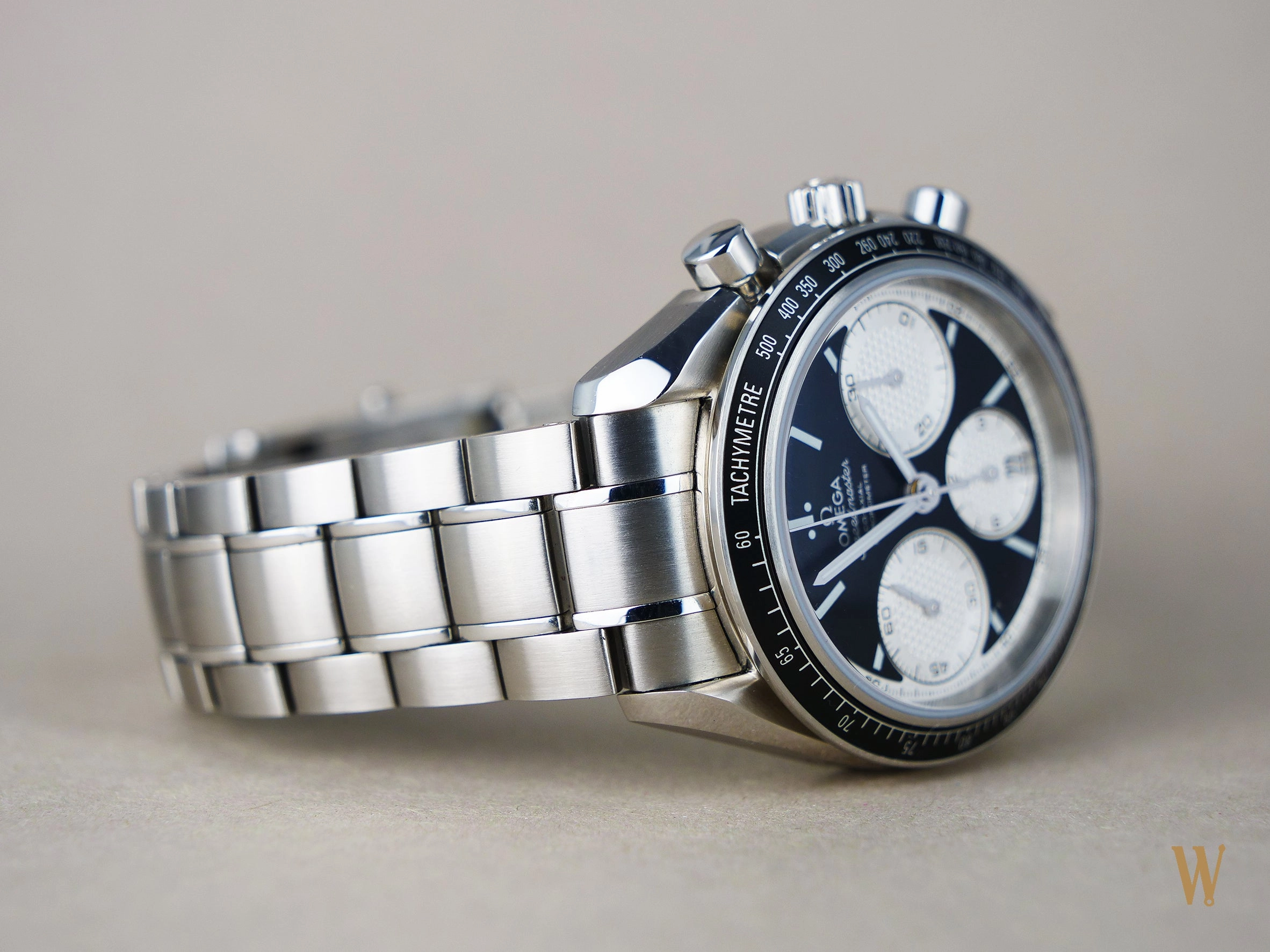 Omega Speedmaster Racing Reverse Panda Dial