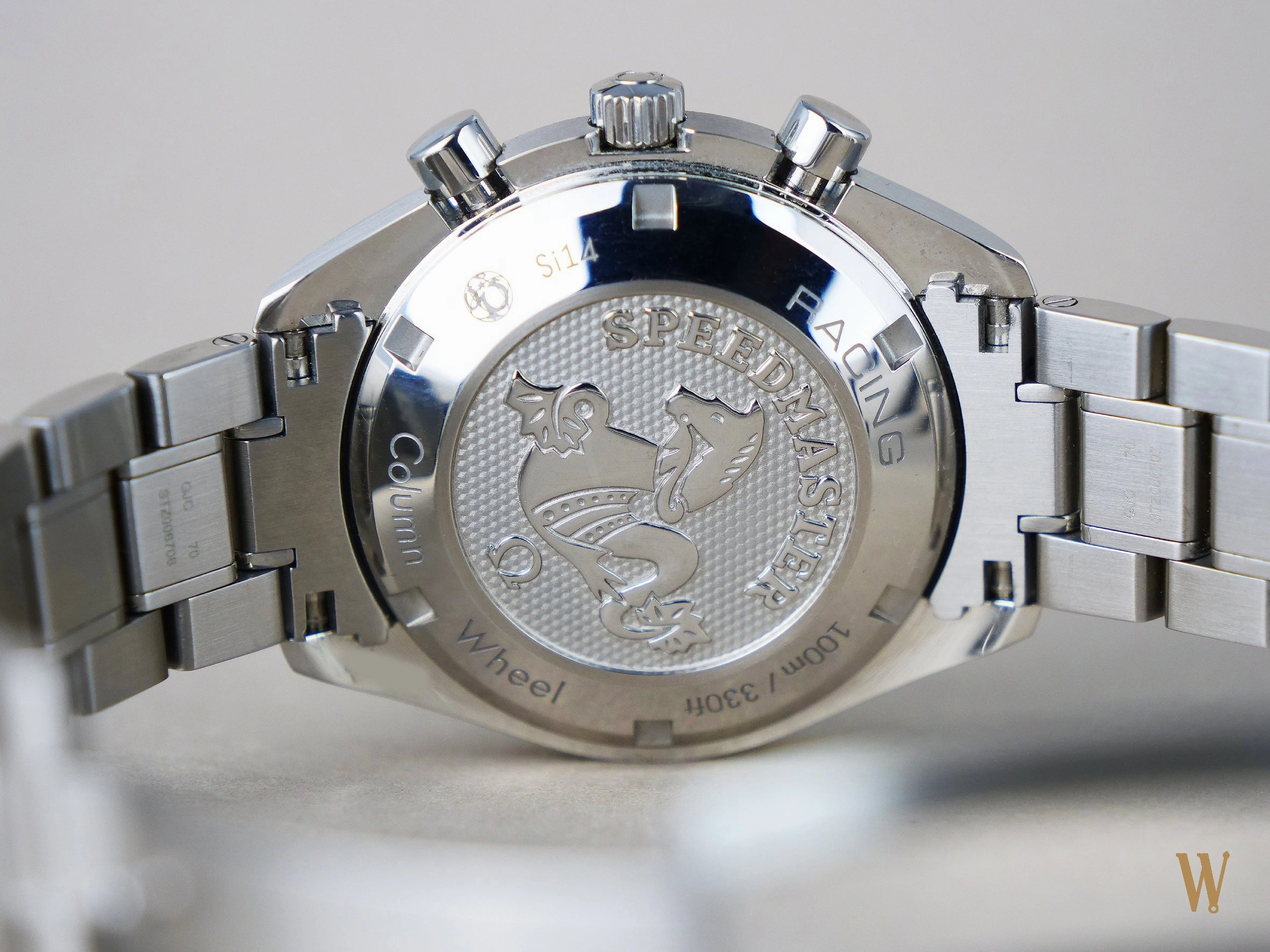Omega Speedmaster Racing Reverse Panda Dial