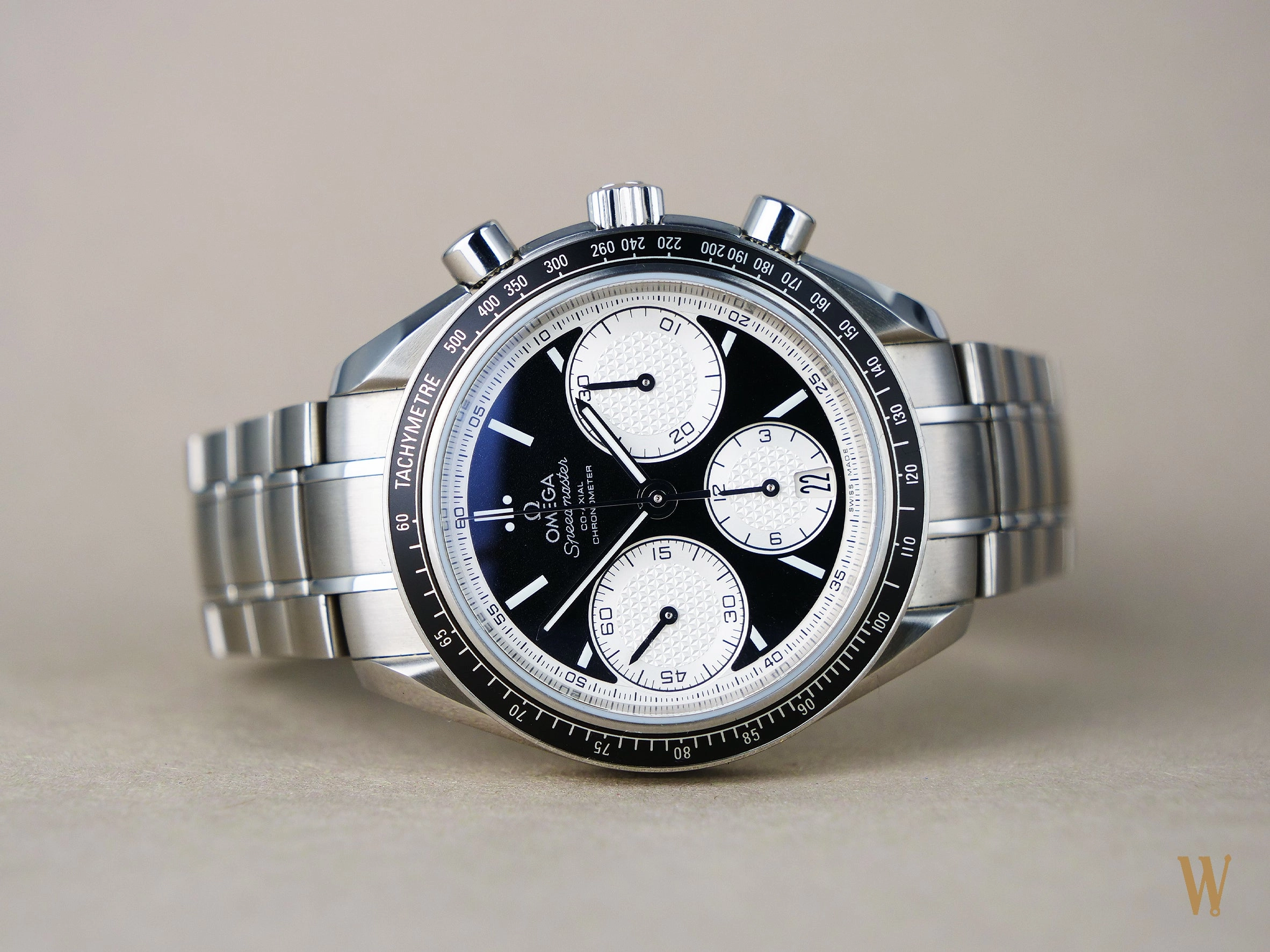Omega Speedmaster Racing Reverse Panda Dial