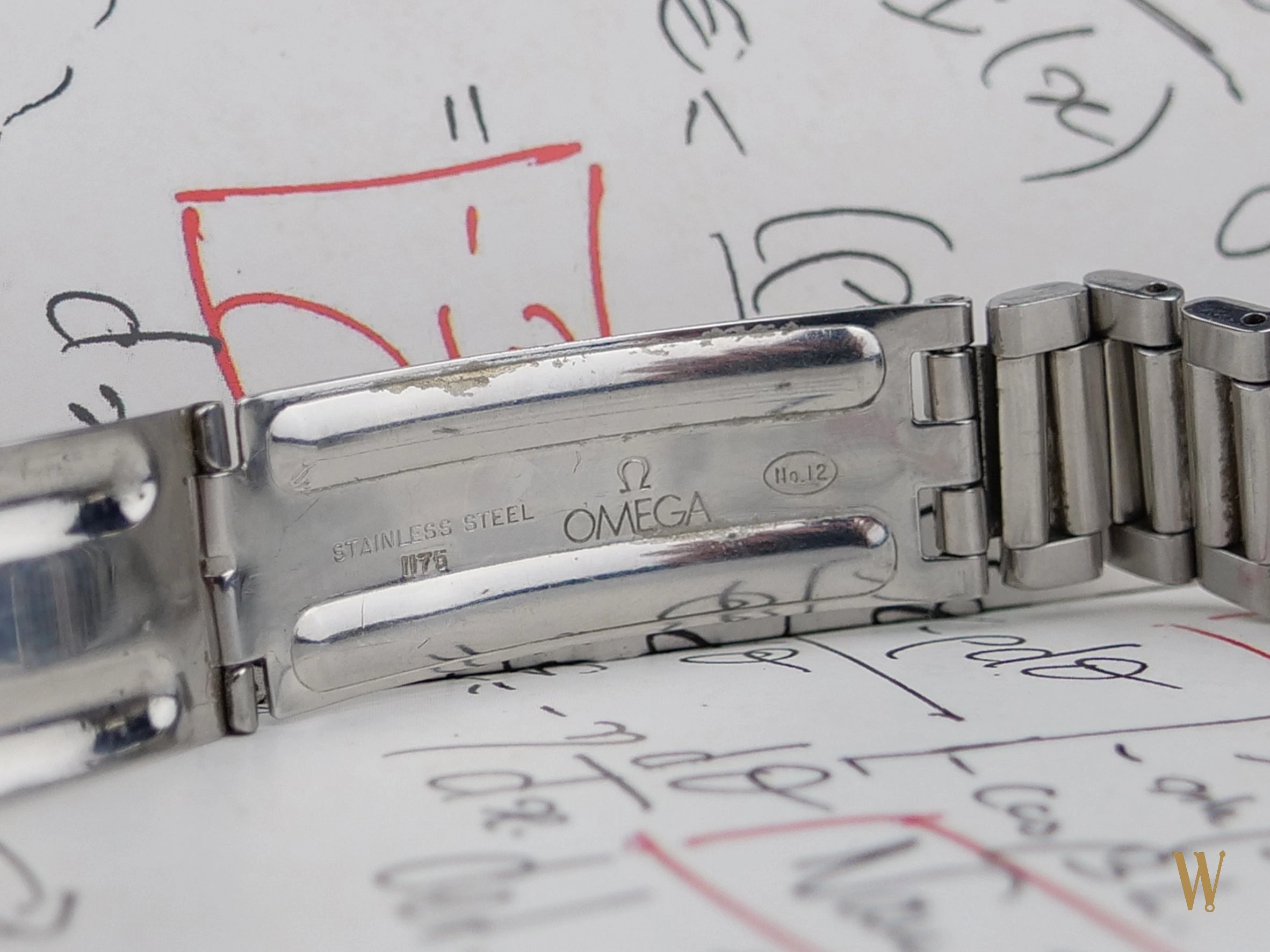 Omega Speedmaster Straight Writing with Box and Papers.