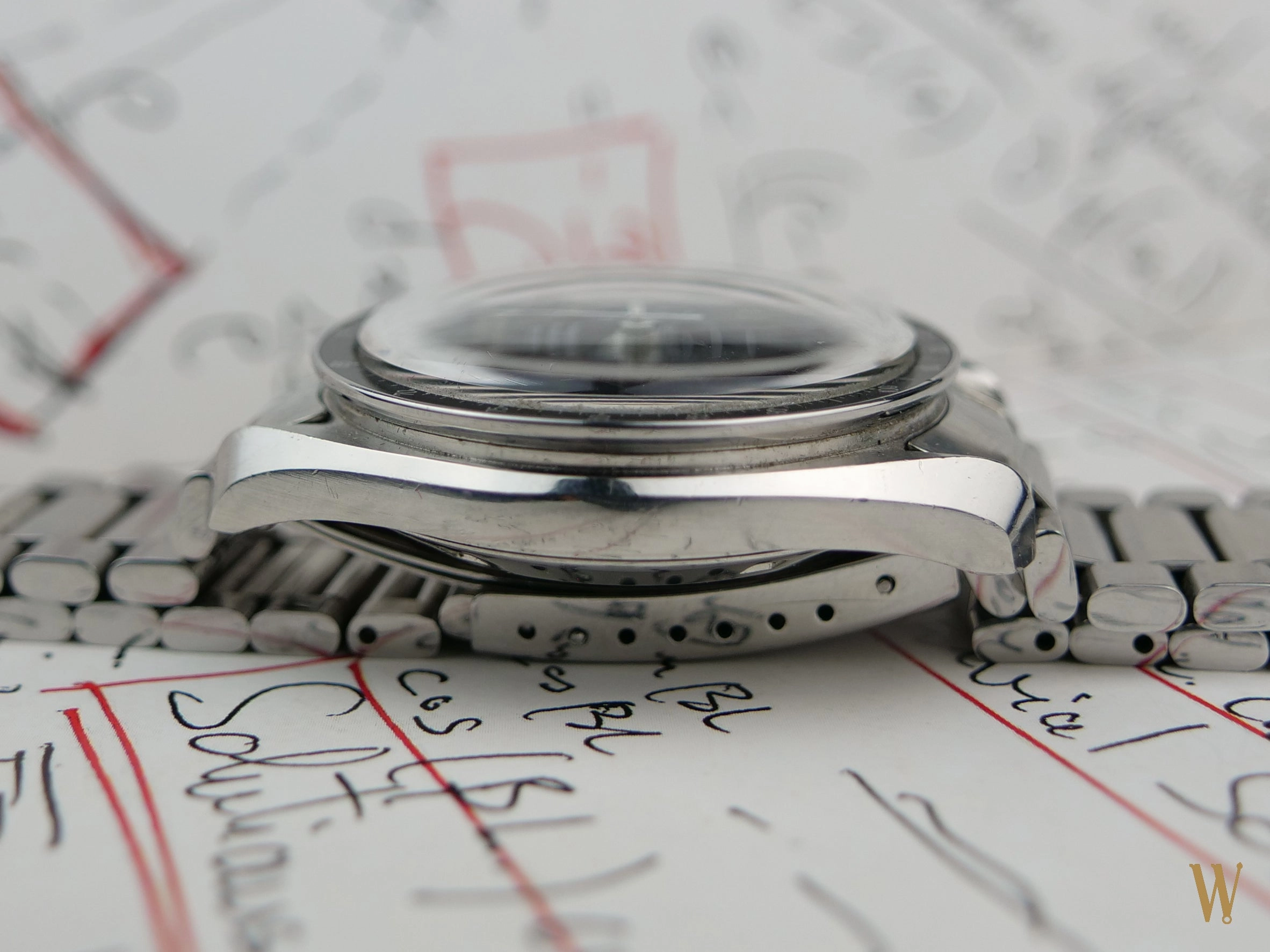 Omega Speedmaster Straight Writing with Box and Papers.