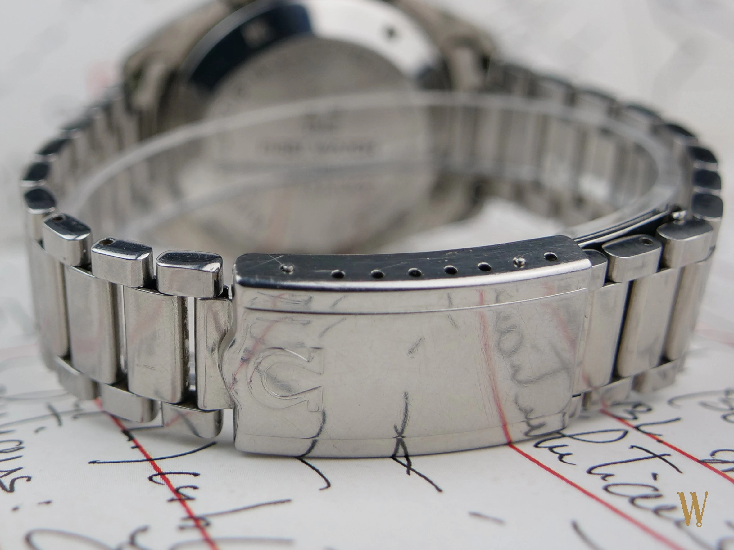Omega Speedmaster Straight Writing with Box and Papers.