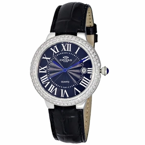 Oniss Women's Glam  Black Dial Watch