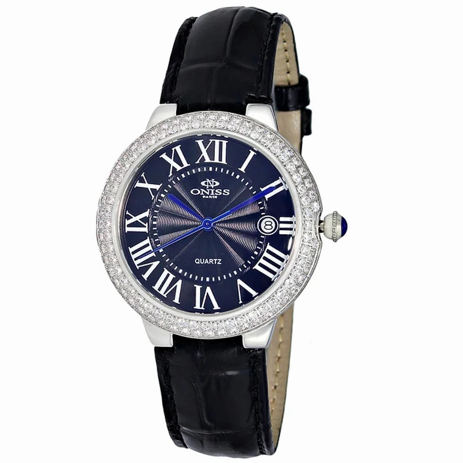 Oniss Women's Glam  Black Dial Watch