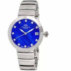 Oniss Women's Watch - Prima Blue Dial Plated Steel Bracelet | ON5559-40_IPBU