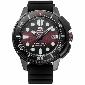 Orient Men's Automatic Watch - M-Force Red and Black Dial Grey Case | RA-AC0L09R00B