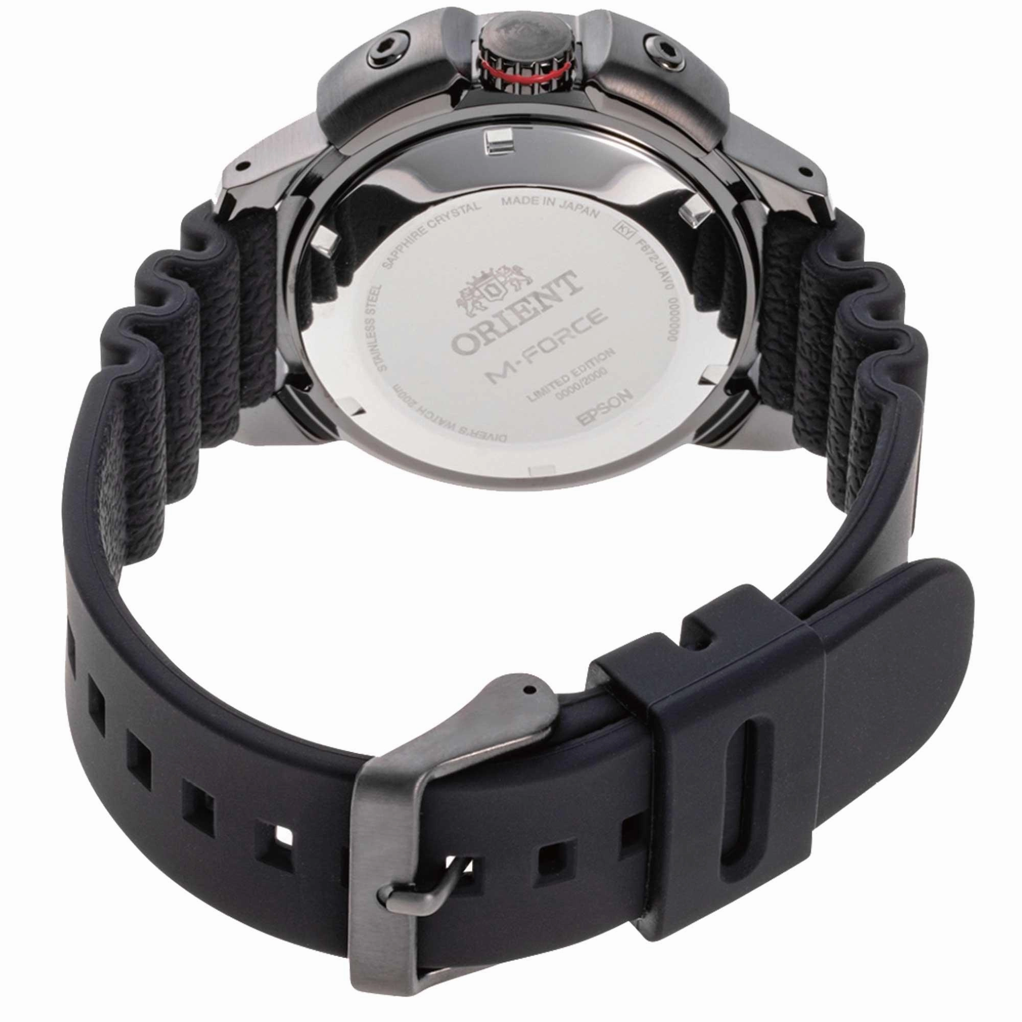 Orient Men's Automatic Watch - M-Force Red and Black Dial Grey Case | RA-AC0L09R00B