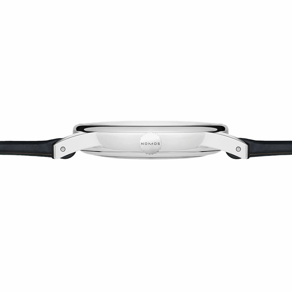 Orion Neomatik Sapphire Back 36mm - Black on Leather Strap