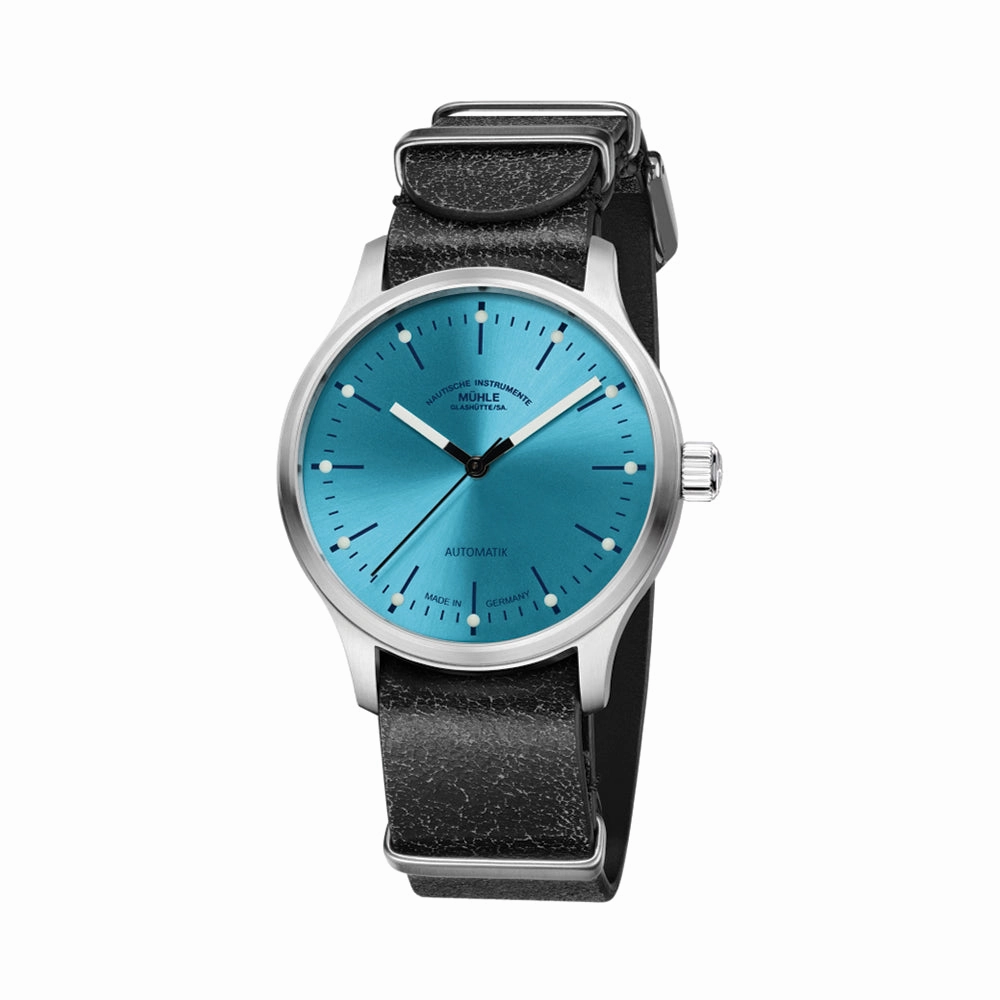Panova Blue 40mm - Two-Piece Leather Strap