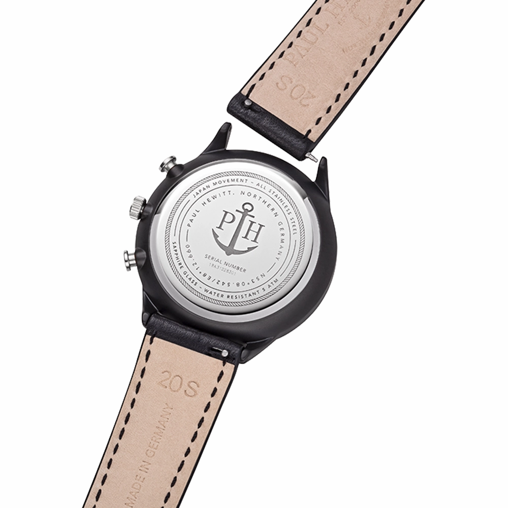 Paul Hewitt Chrono Black Sunray Watch
