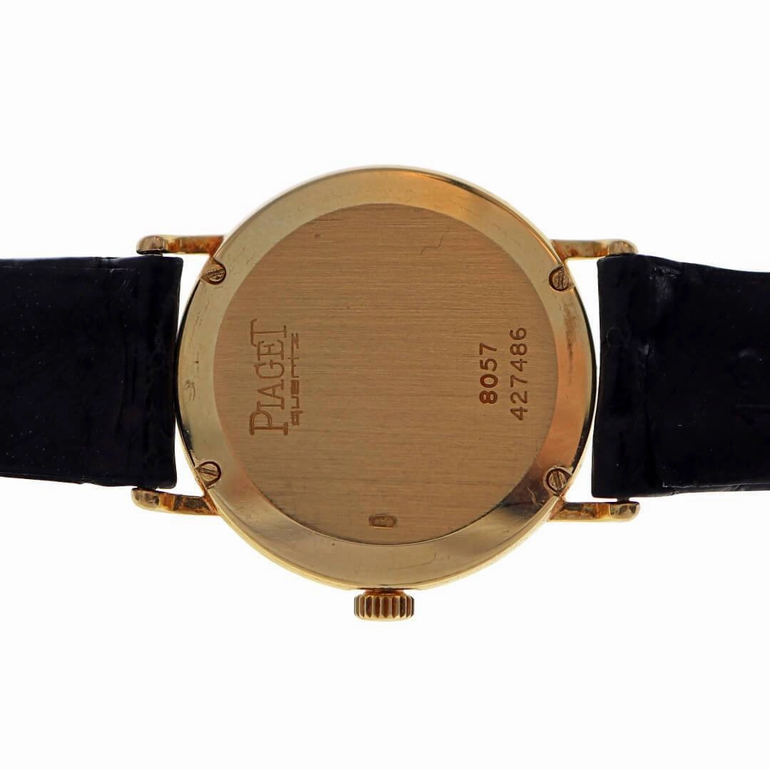 Piaget Ref. 8057 18k Gold Diamond Bezel, 1980's Ladies Vintage Watch