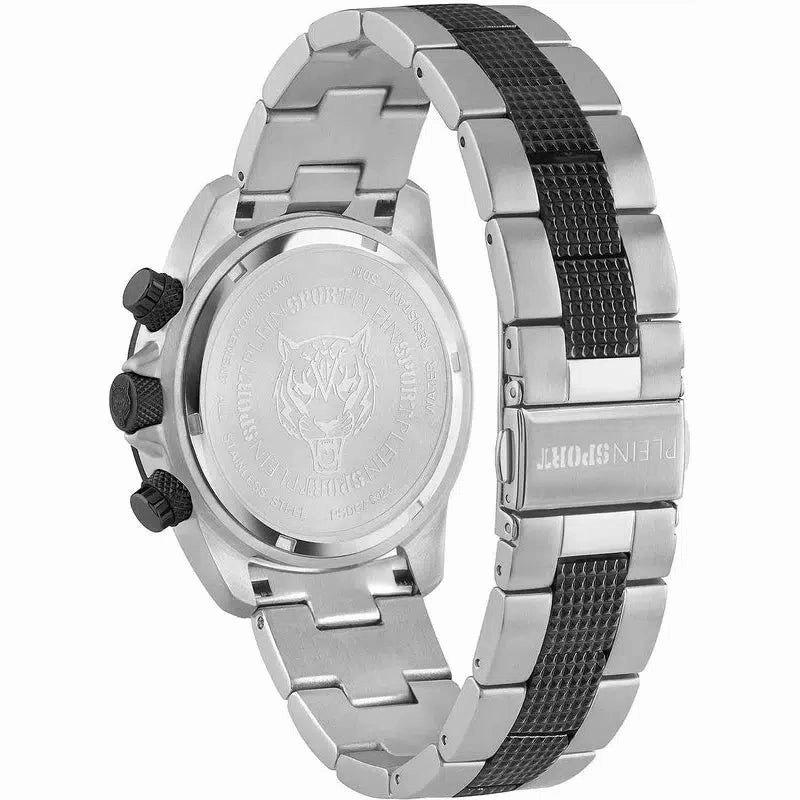 Plein Sport Hurricane Silver Chronograph Watch 44mm