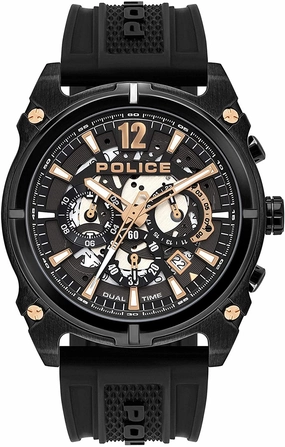 Police Antrim Black Silicone Watch PL.16020JSB/61P